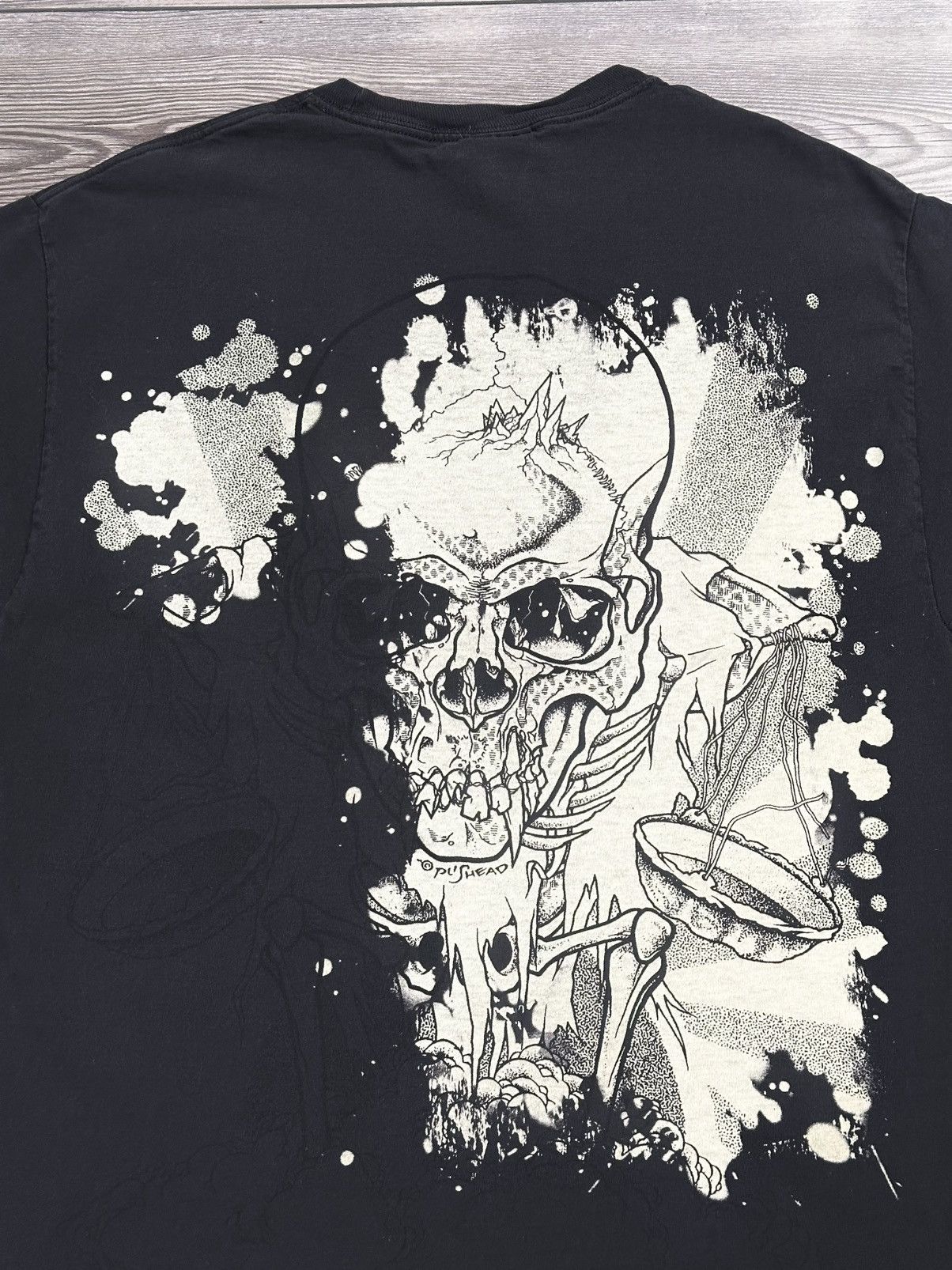 Band Tees × Hanes × Metallica Crazy Vintage Y2K Metallica Pushead T Shirt Size US L / EU 52-54 / 3 - 4 Thumbnail