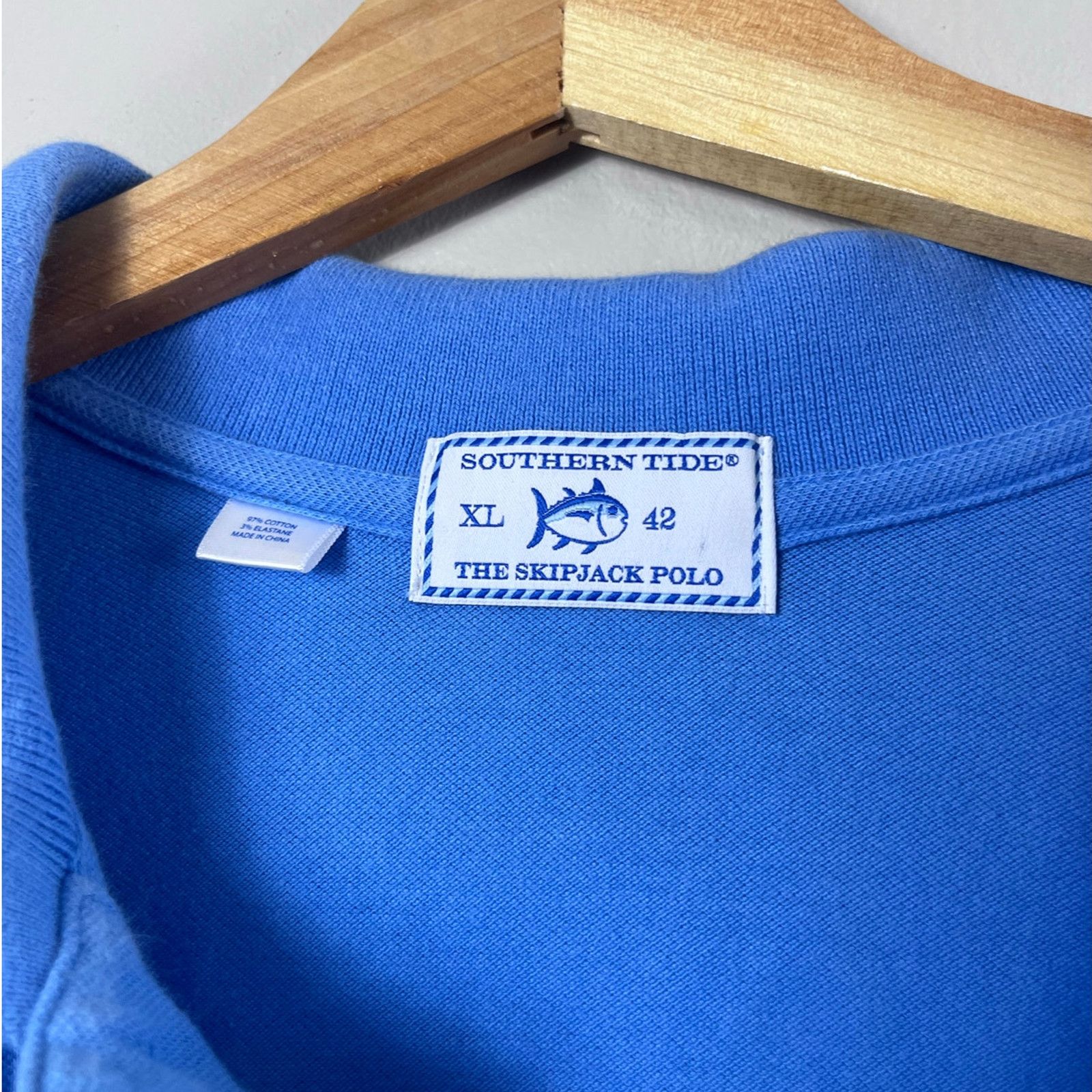 Southern Tide Men's Blue Southern Tide Skipjack Polo Shirt XL Size US XL / EU 56 / 4 - 2 Thumbnail