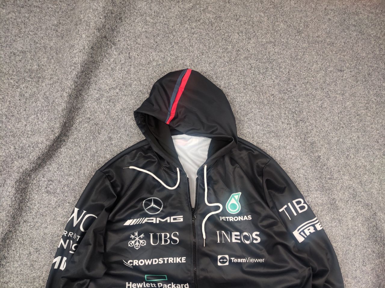 Mercedes-Benz Mercedes Benz Amg Petronas f1 Racing logo Tommy Zip Hoodie Size US XL / EU 56 / 4 - 1 Thumbnail