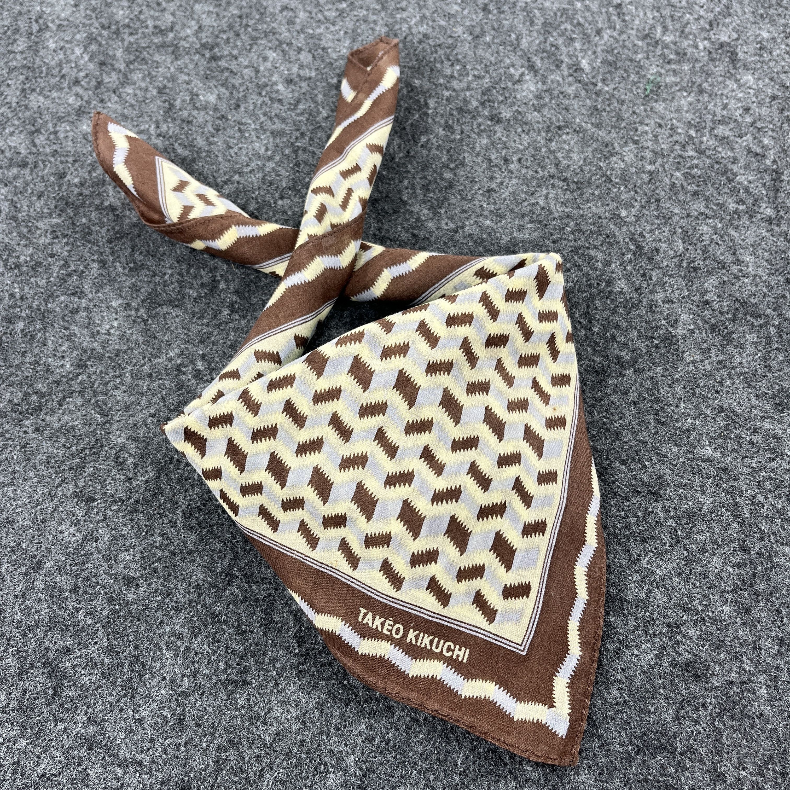 Japanese Brand × Takeo Kikuchi × Vintage Takeo Kikuchi Handkerchief / Bandana / Neckerchief B323 Size ONE SIZE - 8 Thumbnail