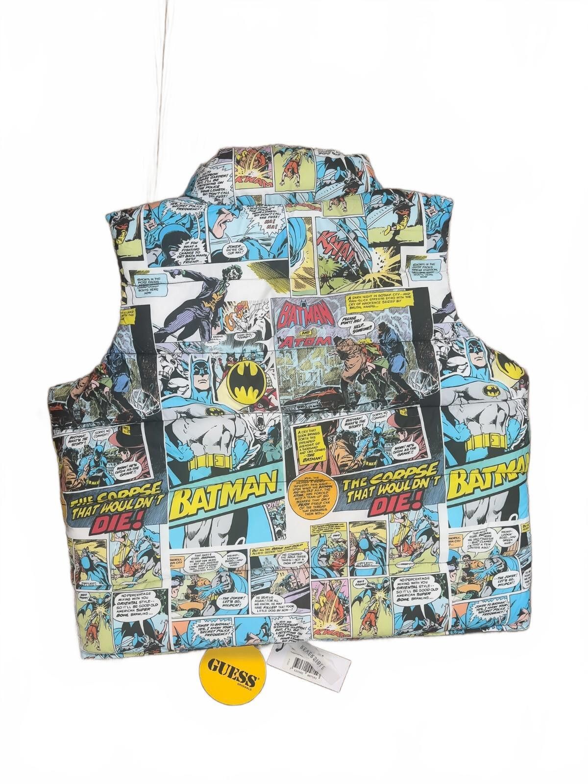 Guess 💥 Guess Originals x Batman Reversible Black Puffer Vest XS Size US XS / EU 42 / 0 - 4 Thumbnail