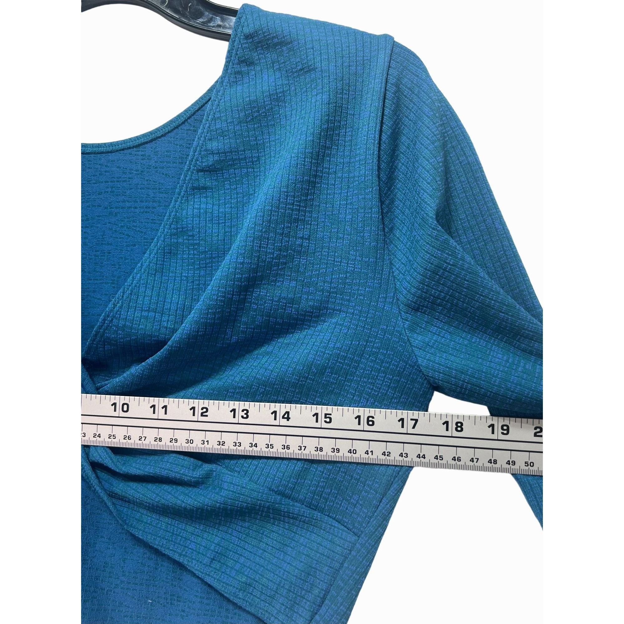 Other JoyLab - Women's Wear 2 Ways Long Sleeve Crop Top - Blue - X Size XXL / US 16-18 / IT 52-54 - 5 Thumbnail