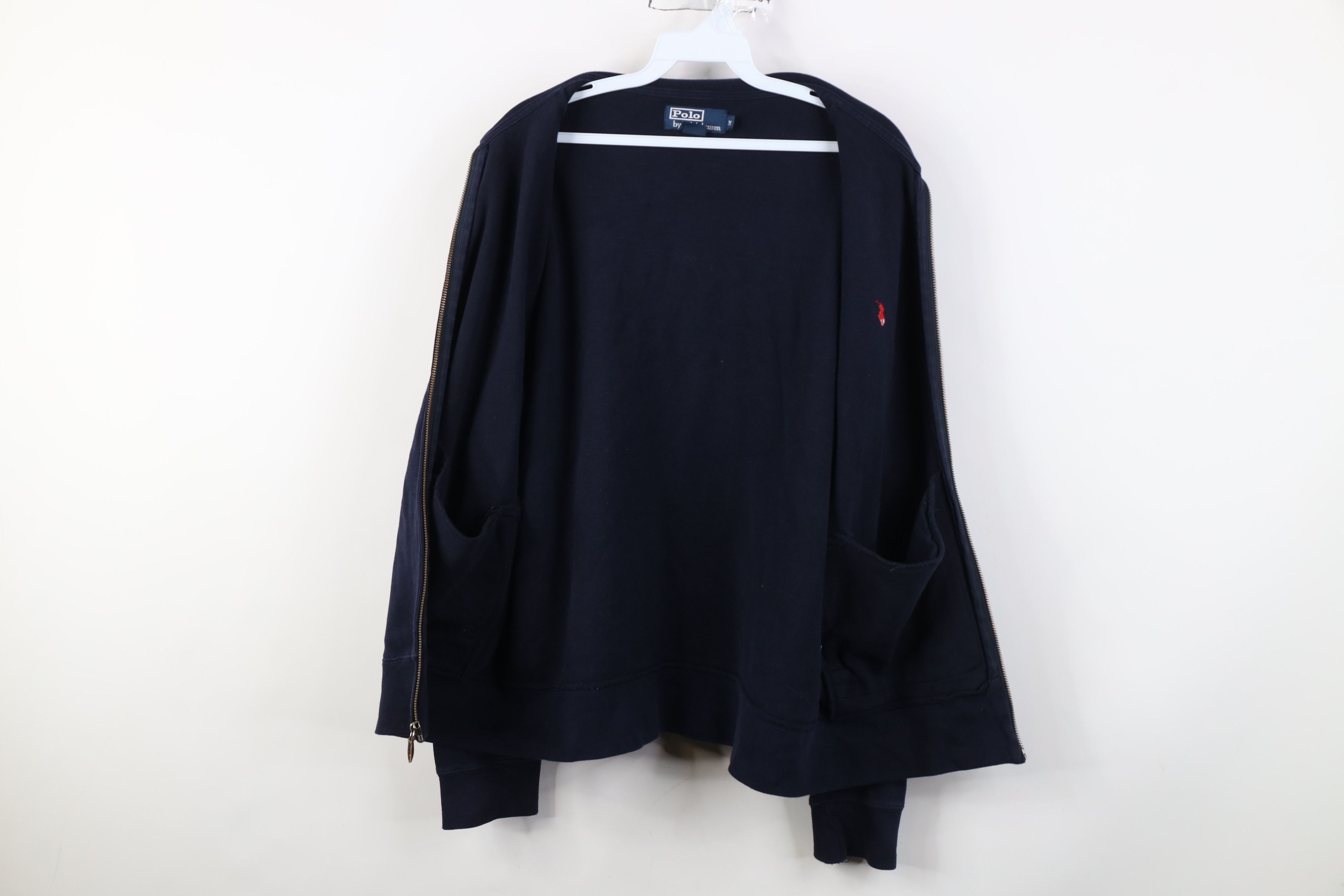 Ralph Lauren Vintage 90s Ralph Lauren Cotton Ribbed Knit Sweater Jacket Size US M / EU 48-50 / 2 - 10 Thumbnail