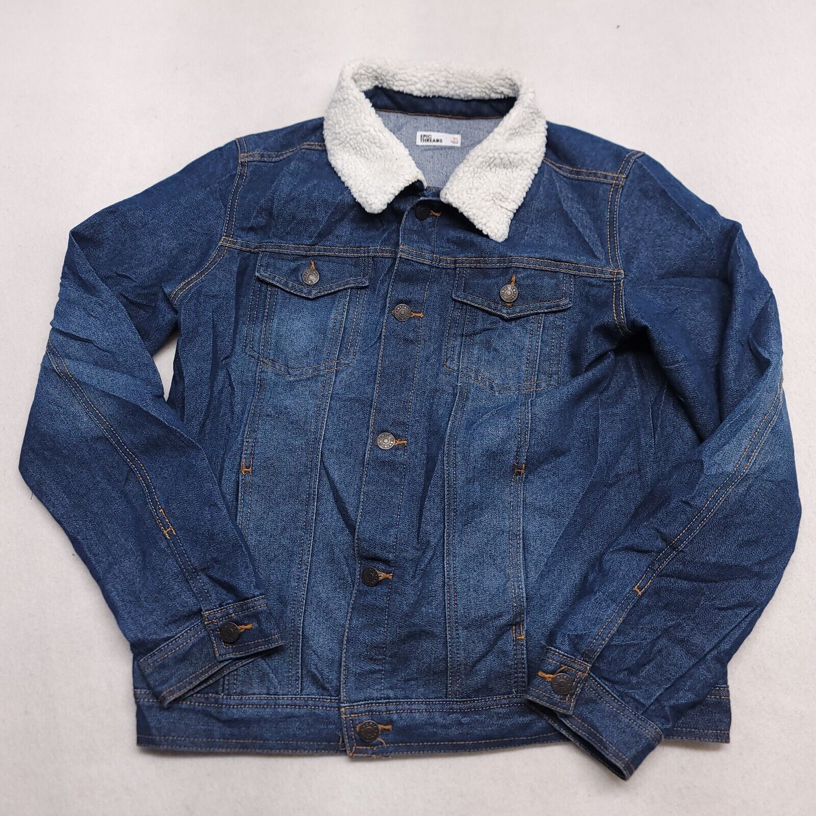 Epic Threads Epic Threads Button Up Long Sleeve Jacket Women Size XL Blue Size XL / US 12-14 / IT 48-50 - 2 Thumbnail