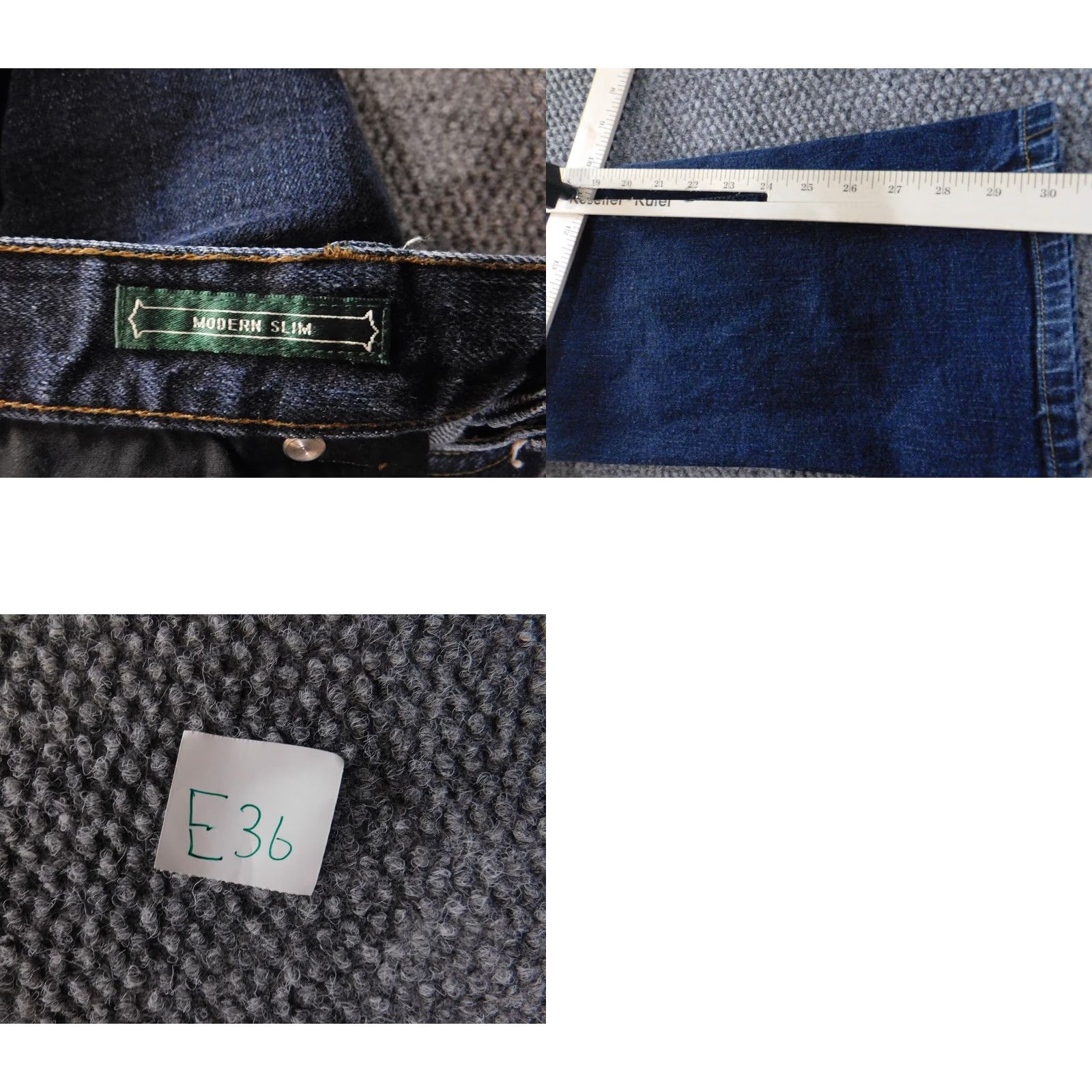 CO Lauren Jeans Co Jeans 12 blue Womens modern slim fit denim classic stretch Slimming Stretch Denim 30in 34in inseam Straight Retro Vintage No - Size 24" / US 00 / IT 34 - 8 Thumbnail