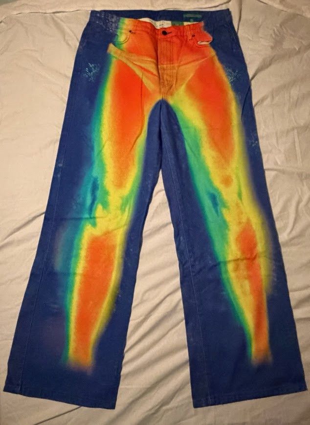 Jaded London Jaded London Thermal Heat Map Jeans - Size [Size] Size 34" / US 12 / IT 48 - 2 Thumbnail