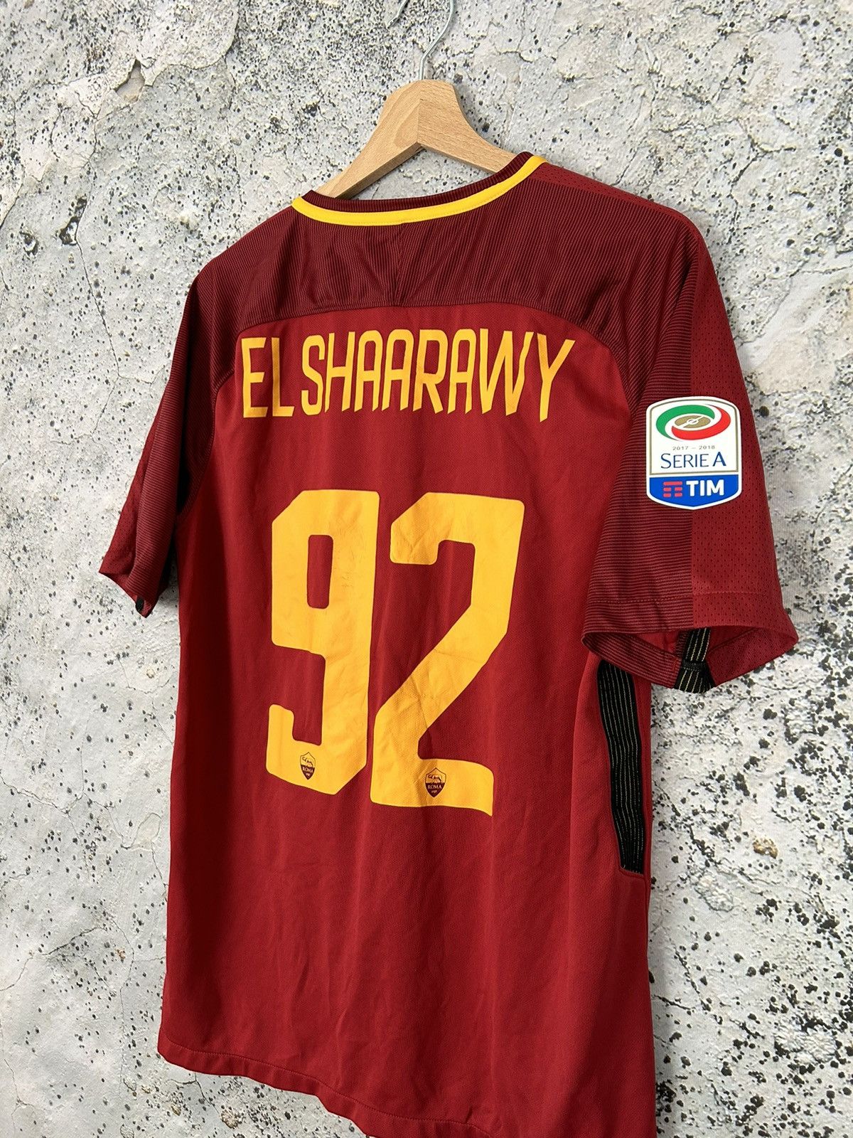 Nike AS Roma El Shaarawy Soccer Jersey Nike Football Rare Size US M / EU 48-50 / 2 - 5 Thumbnail