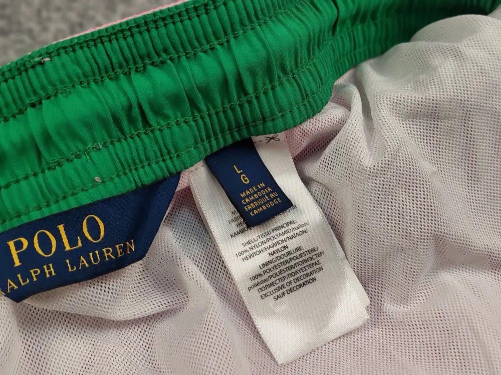 Polo Ralph Lauren Vintage Polo Ralph Lauren Pink Nylon Logo Casual Shorts Size US 34 / EU 50 - 8 Thumbnail
