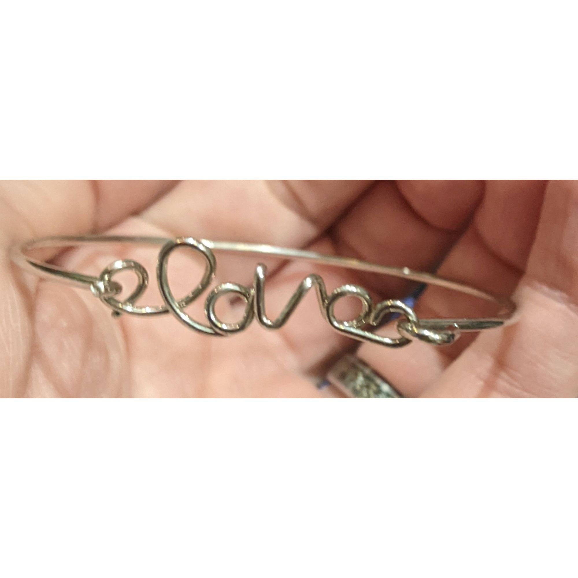 Other Love Cursive Minimalist Wire Wrap Bracelet Size ONE SIZE - 3 Thumbnail