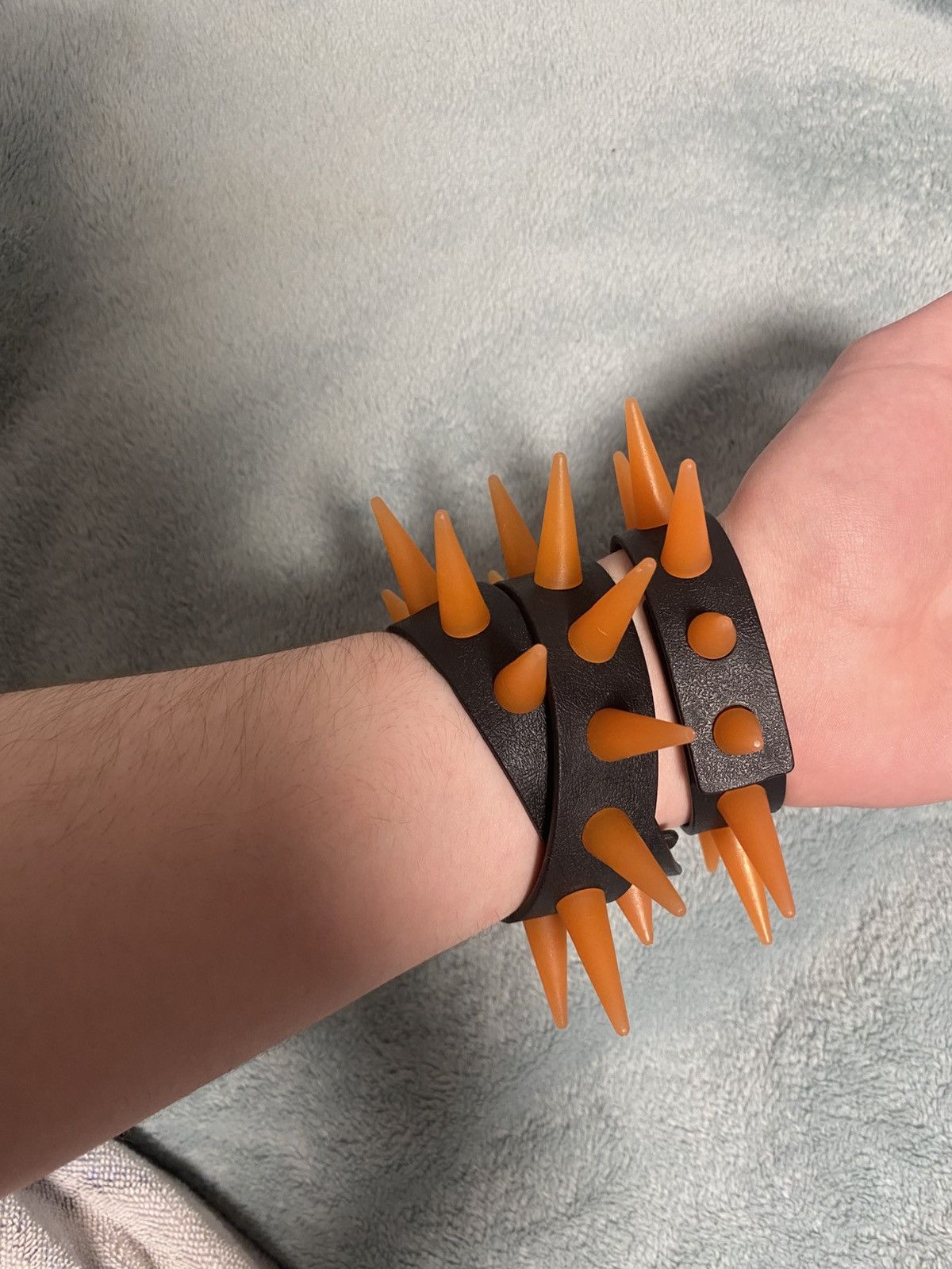 Vintage Couch uk UV Large Spike Bracelet & Double Wrap Bracelet Size ONE SIZE - 4 Thumbnail