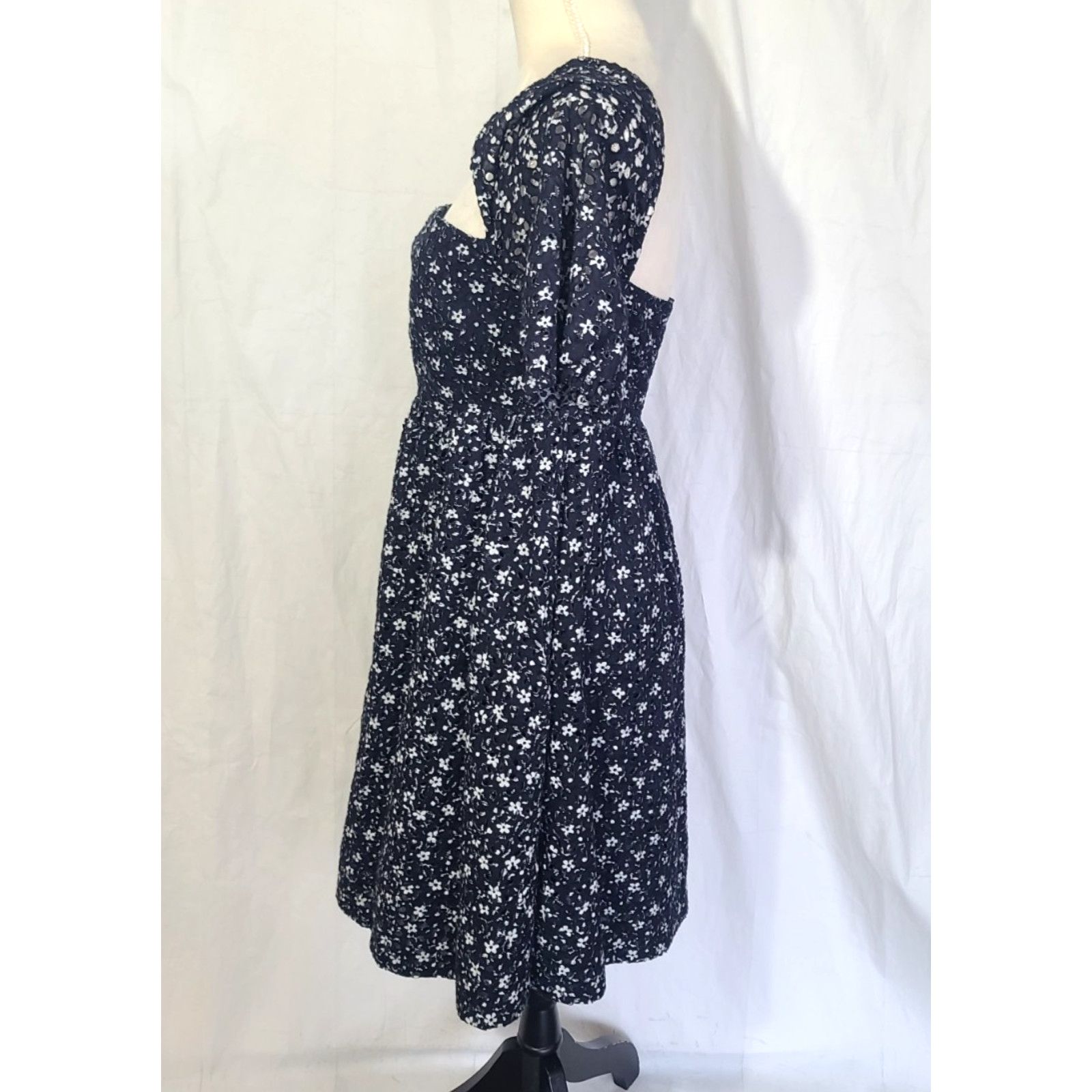 Anthropologie Anthropologie Maeve Lillianne Navy Blue Mini Dress US 6 Size M / US 6-8 / IT 42-44 - 6 Thumbnail