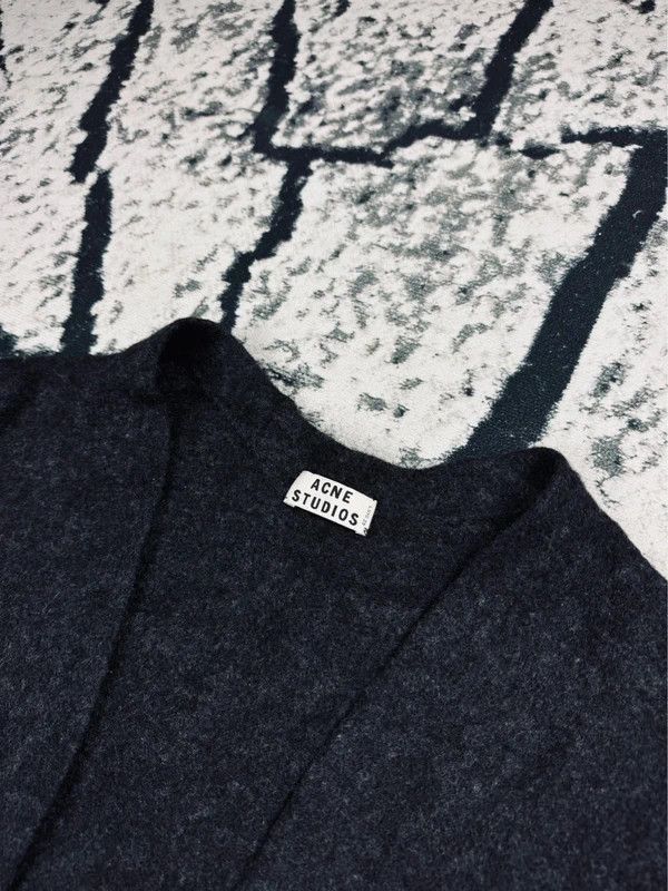 Acne Studios Acne Studios Gray Mohair Cardigan Sweater XS Size XS / US 0-2 / IT 36-38 - 3 Thumbnail