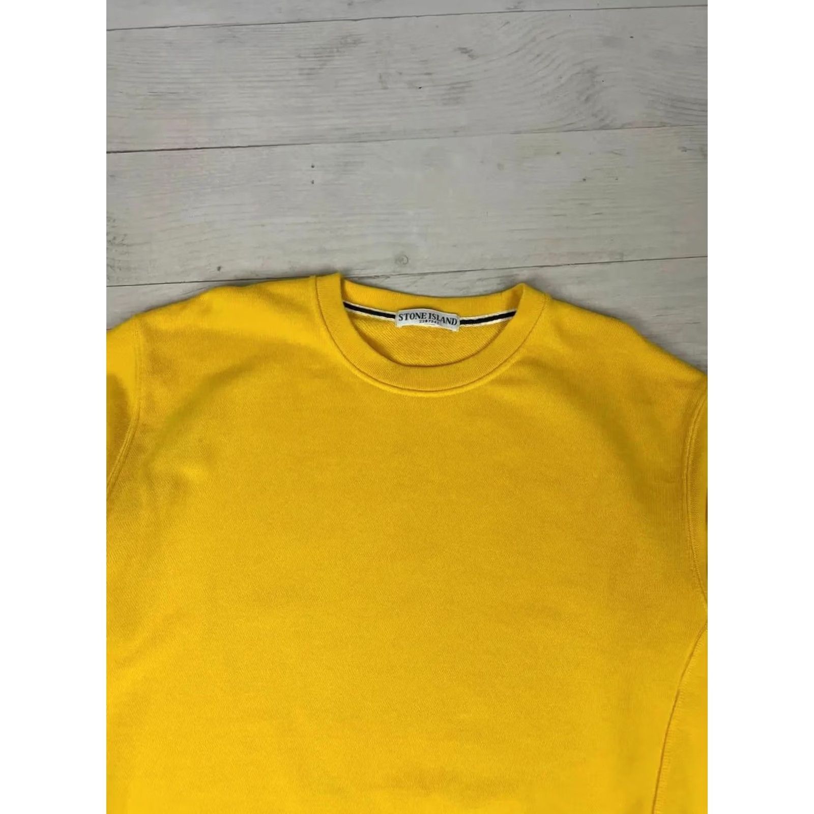 Stone Island VINTAGE Stone Island Sweatshirt Men 2XL Yellow Shirt Mens Size 2XL Cotton Logo Size US XXL / EU 58 / 5 - 2 Thumbnail