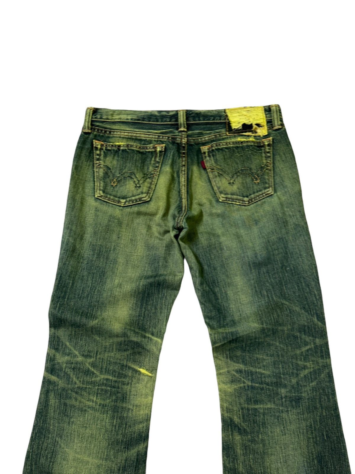 If Six Was Nine FLARE EDWIN MUDWASH DISTRESSED DENIM JEANS Size US 29 - 8 Thumbnail