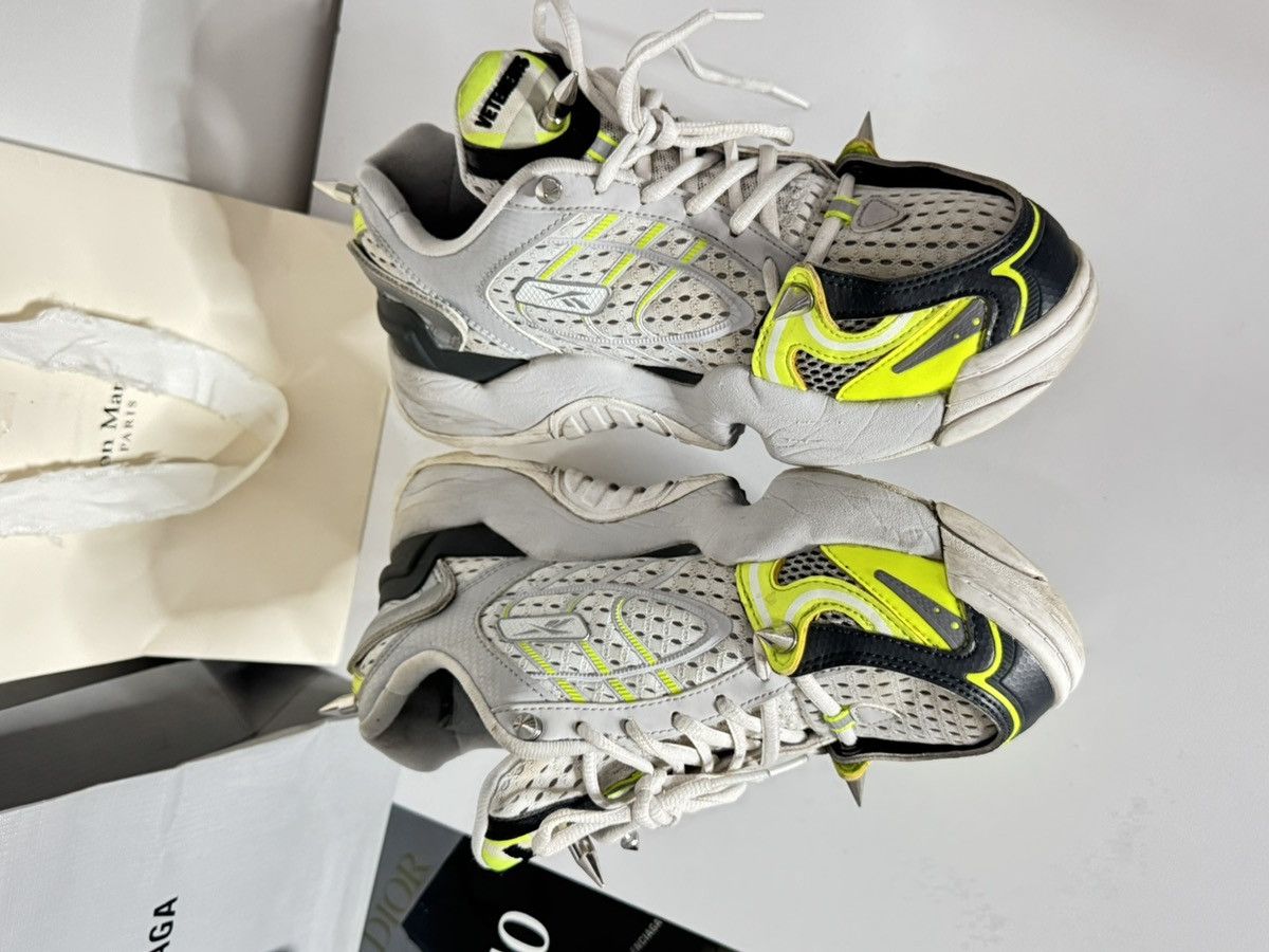 Vetements ✅ Vetements White Green Spike Runner 400 38.5 Snackers Size US 8.5 / IT 38.5 - 5 Thumbnail