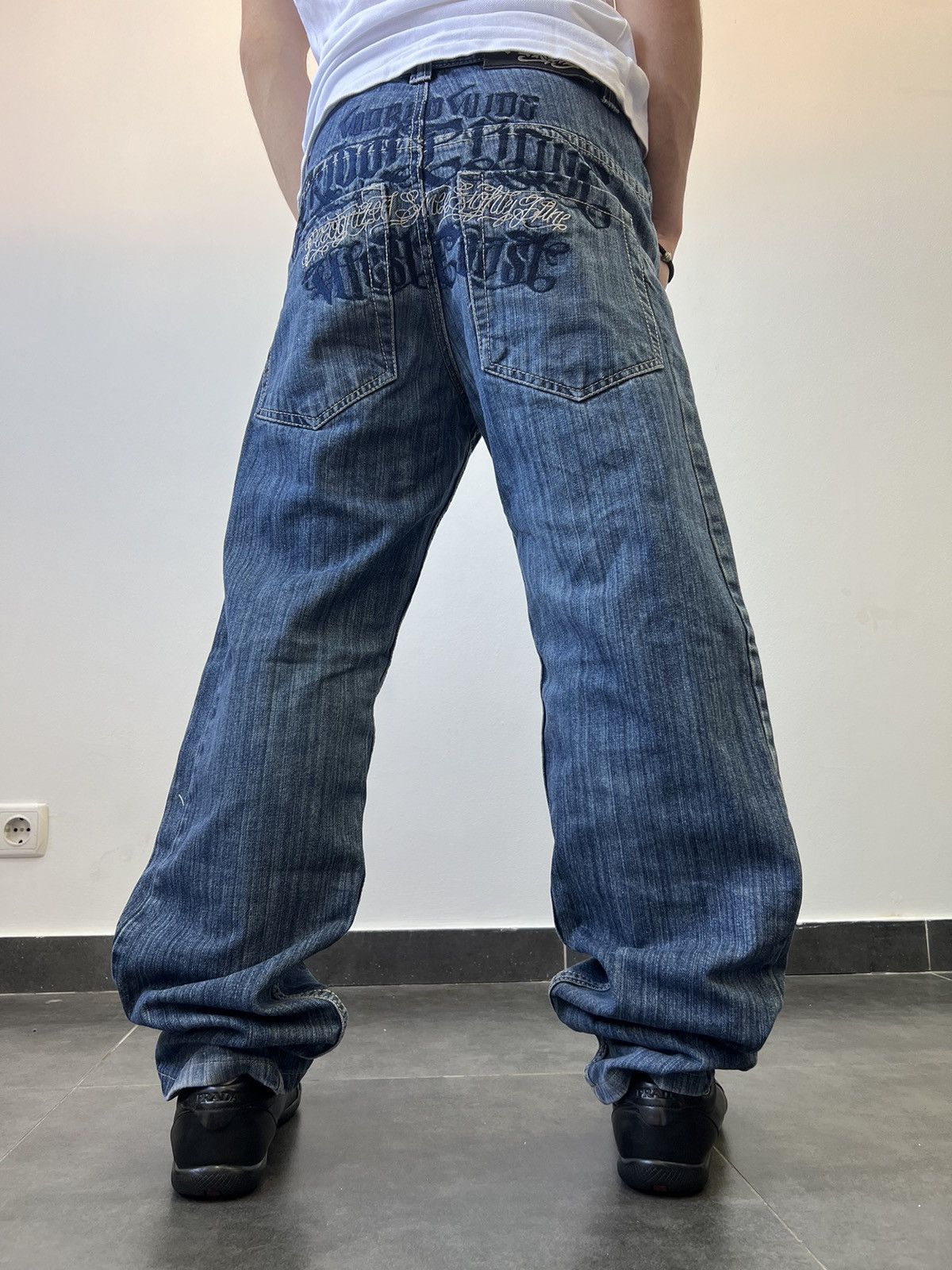 Tribal Streetwear Vintage TrIbal Embroidered Logo Denim Jeans Y2k Streetwear Size US 30 / EU 46 - 2 Thumbnail