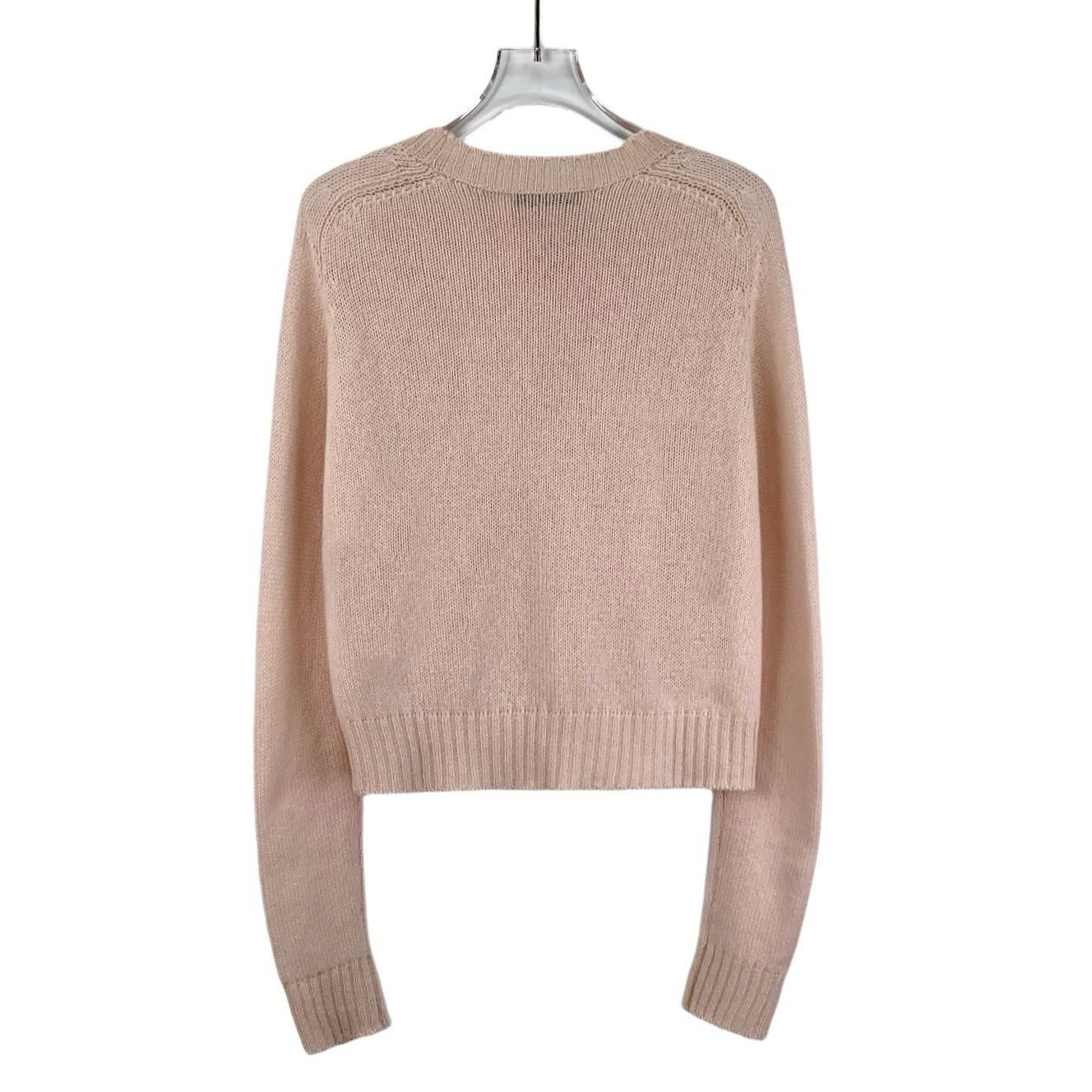 Dior Christian Dior Pink Bee Embroidered Cashmere Round-Neck Long Size XS / US 0-2 / IT 36-38 - 6 Thumbnail