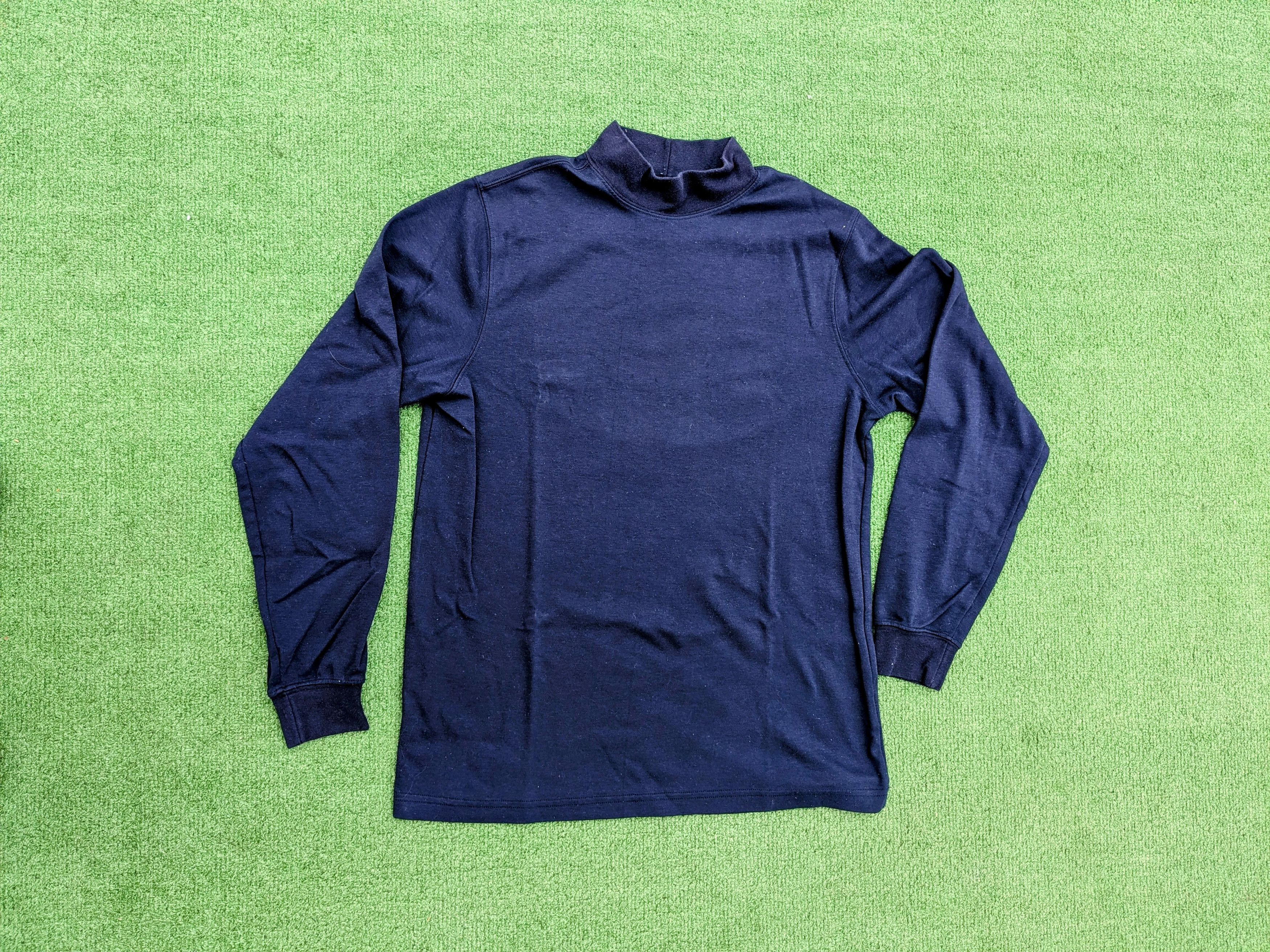 Lands' End 1990's Lands' End Vintage Long Sleeve Navy Mock Turtleneck Size US M / EU 48-50 / 2 - 5 Thumbnail