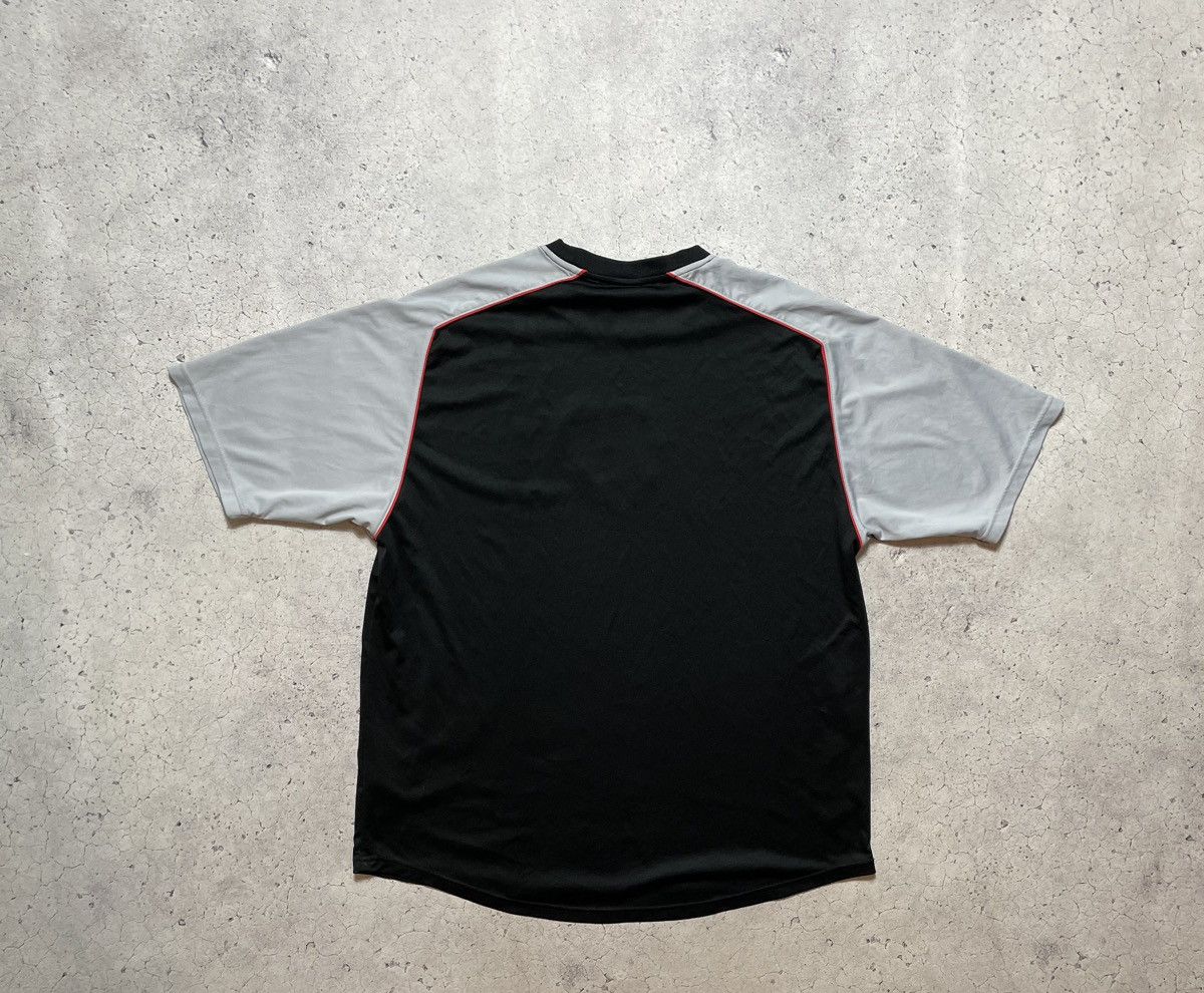 Nike × Vintage Vintage Nike Big Swoosh Logo Drill T-Shirt Y2K Size US XXL / EU 58 / 5 - 2 Thumbnail
