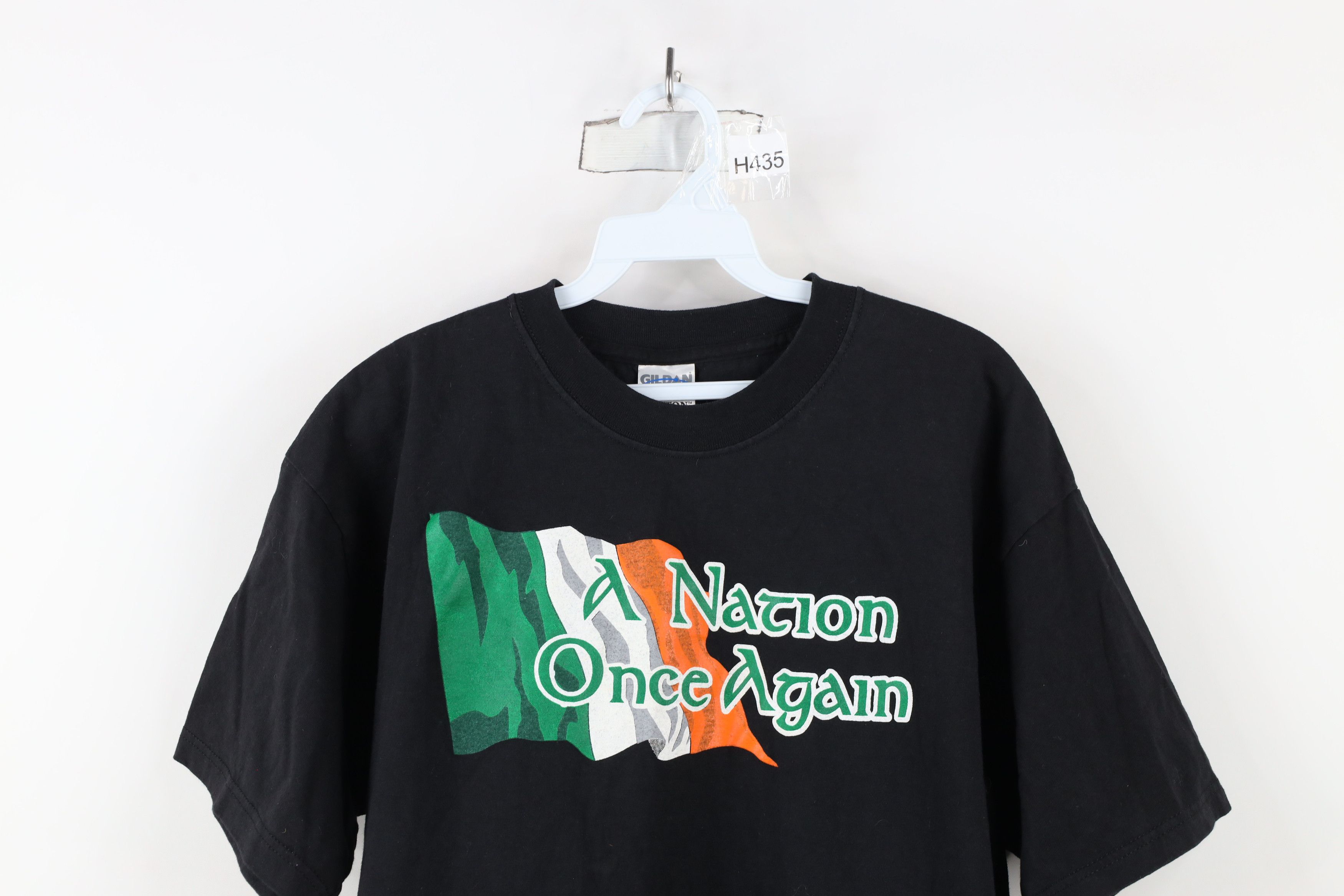 Vintage Vintage 90s Streetwear A Nation Once Again T-Shirt Black Size US L / EU 52-54 / 3 - 2 Thumbnail