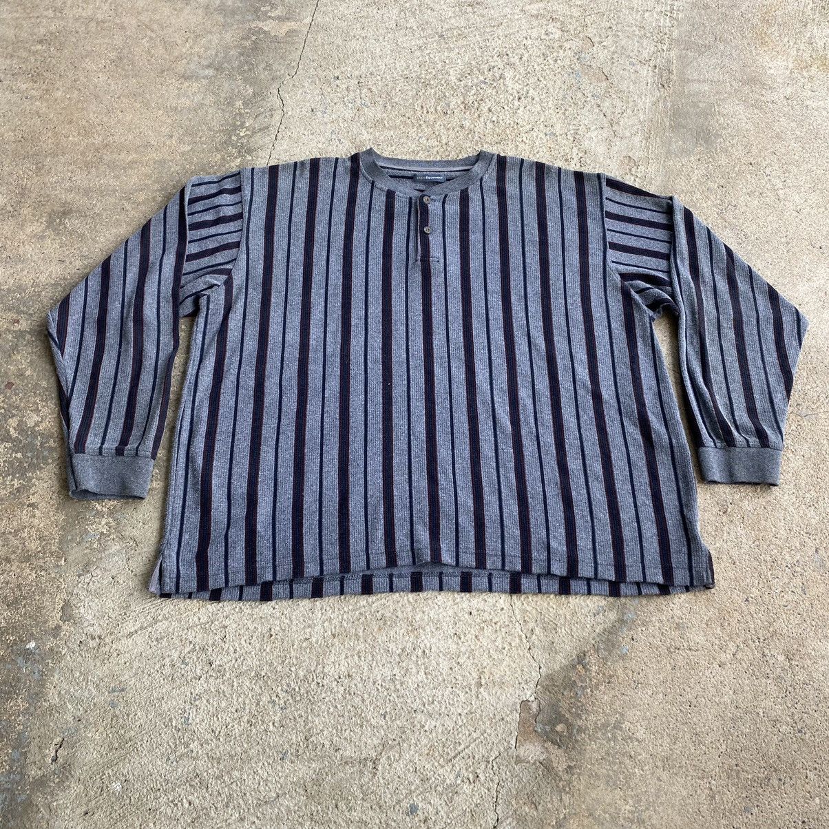 Coogi × Vintage Vintage Y2K Basic Equipment Grunge Stripe Boxy Shirt Size US XL / EU 56 / 4 - 2 Thumbnail