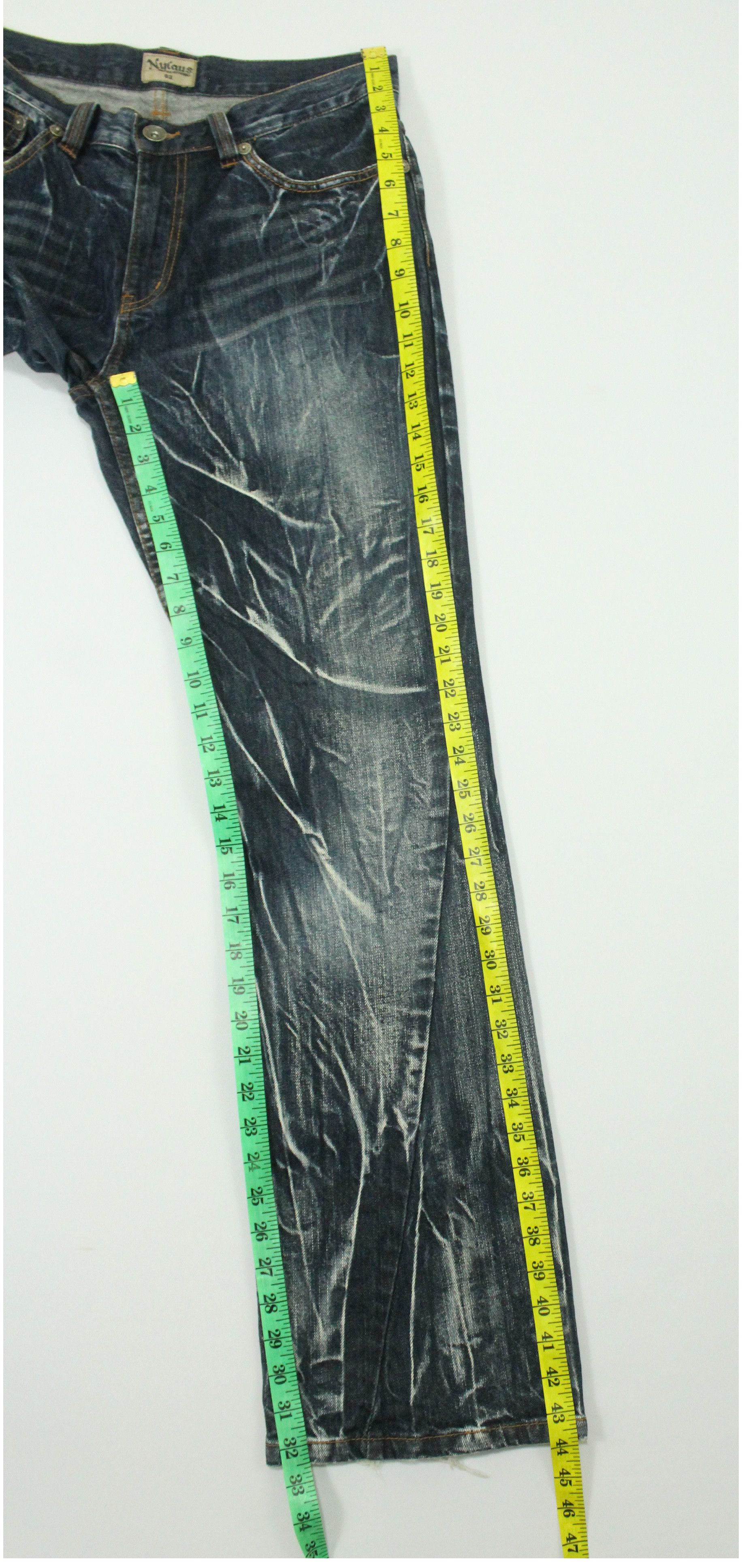 Japanese Brand Flared 🔥 NYLAUS Clothing Denim Spiral Cut Claw Mark Denim Size US 32 / EU 48 - 20 Thumbnail