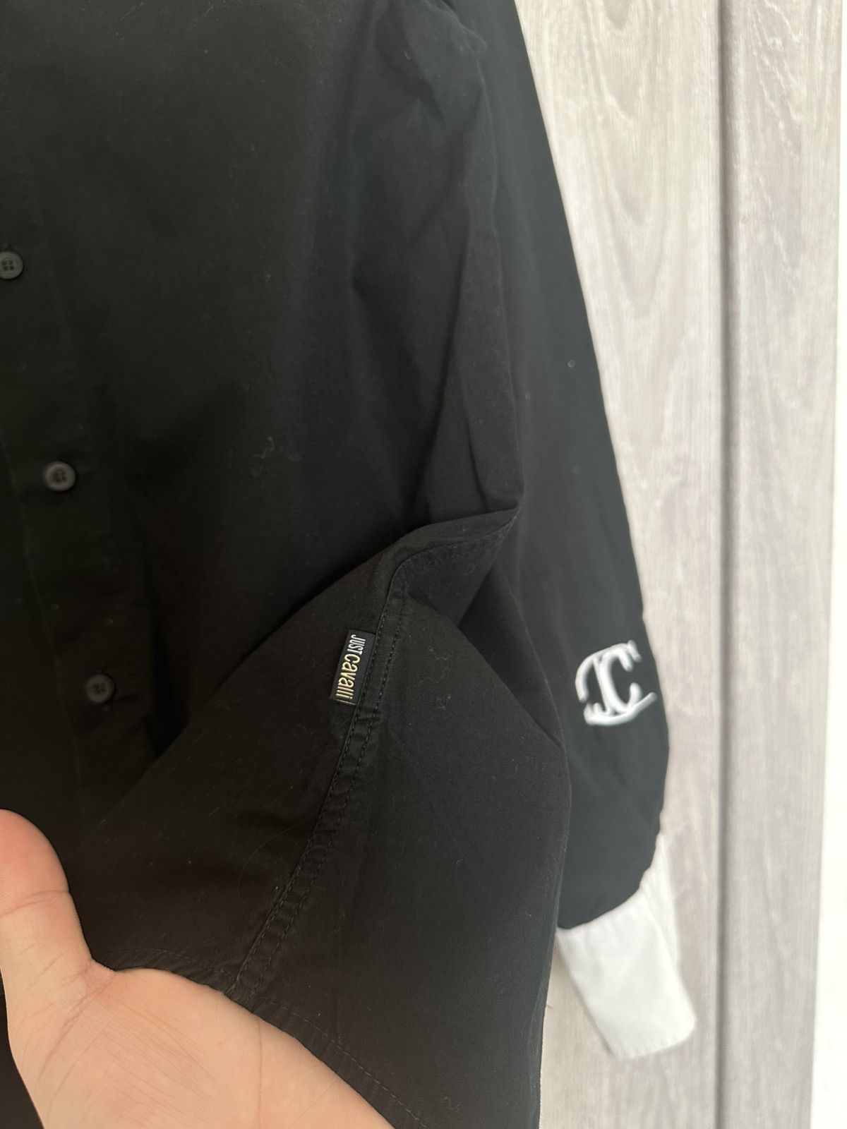 Just Cavalli × Vintage × oMA STUDIOS Just cavalli black shirts Size US L / EU 52-54 / 3 - 6 Thumbnail