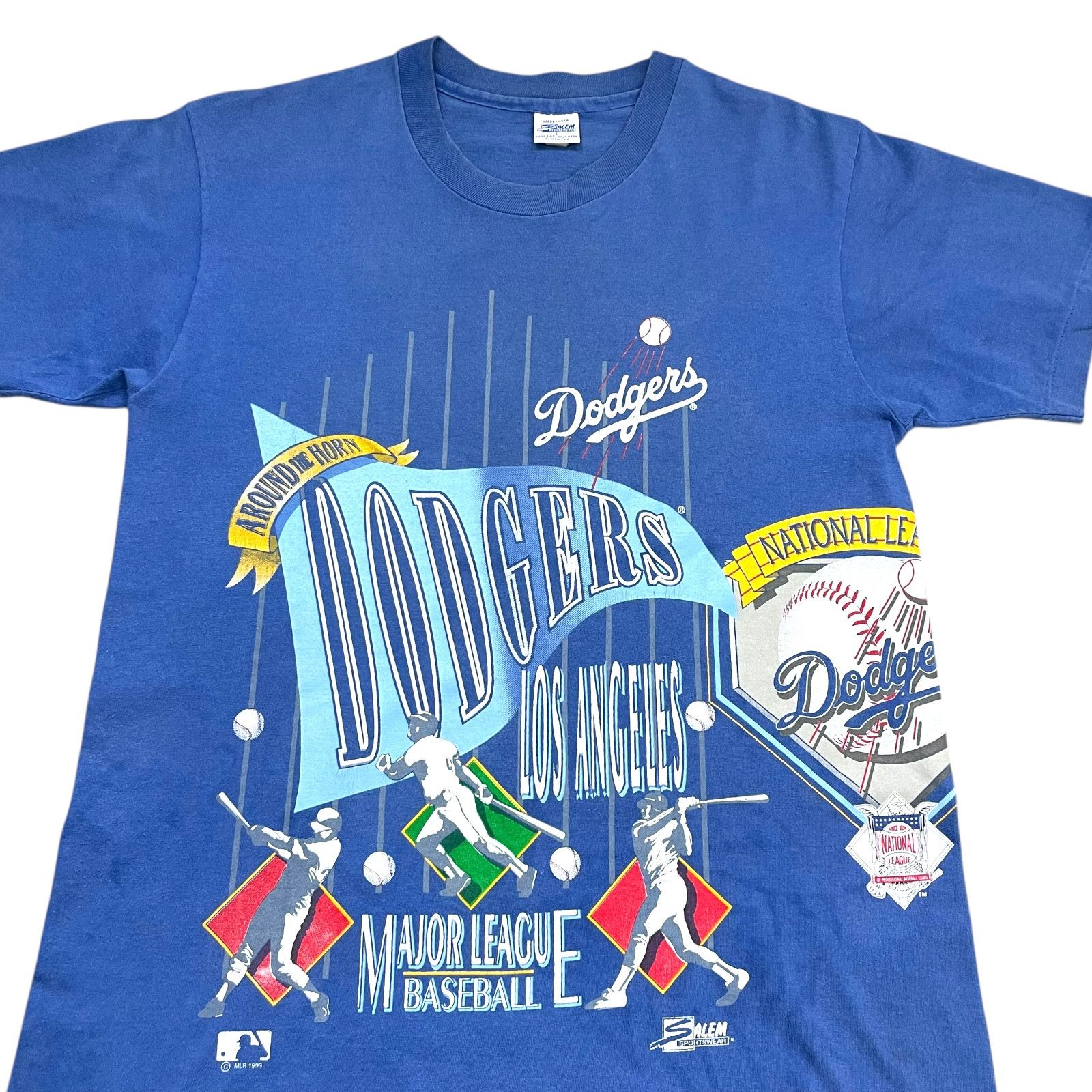 MLB VTG 90s LOS ANGELES DODGERS 1993 SALEM AOP T-SHIRT Sz L Size US L / EU 52-54 / 3 - 4 Thumbnail
