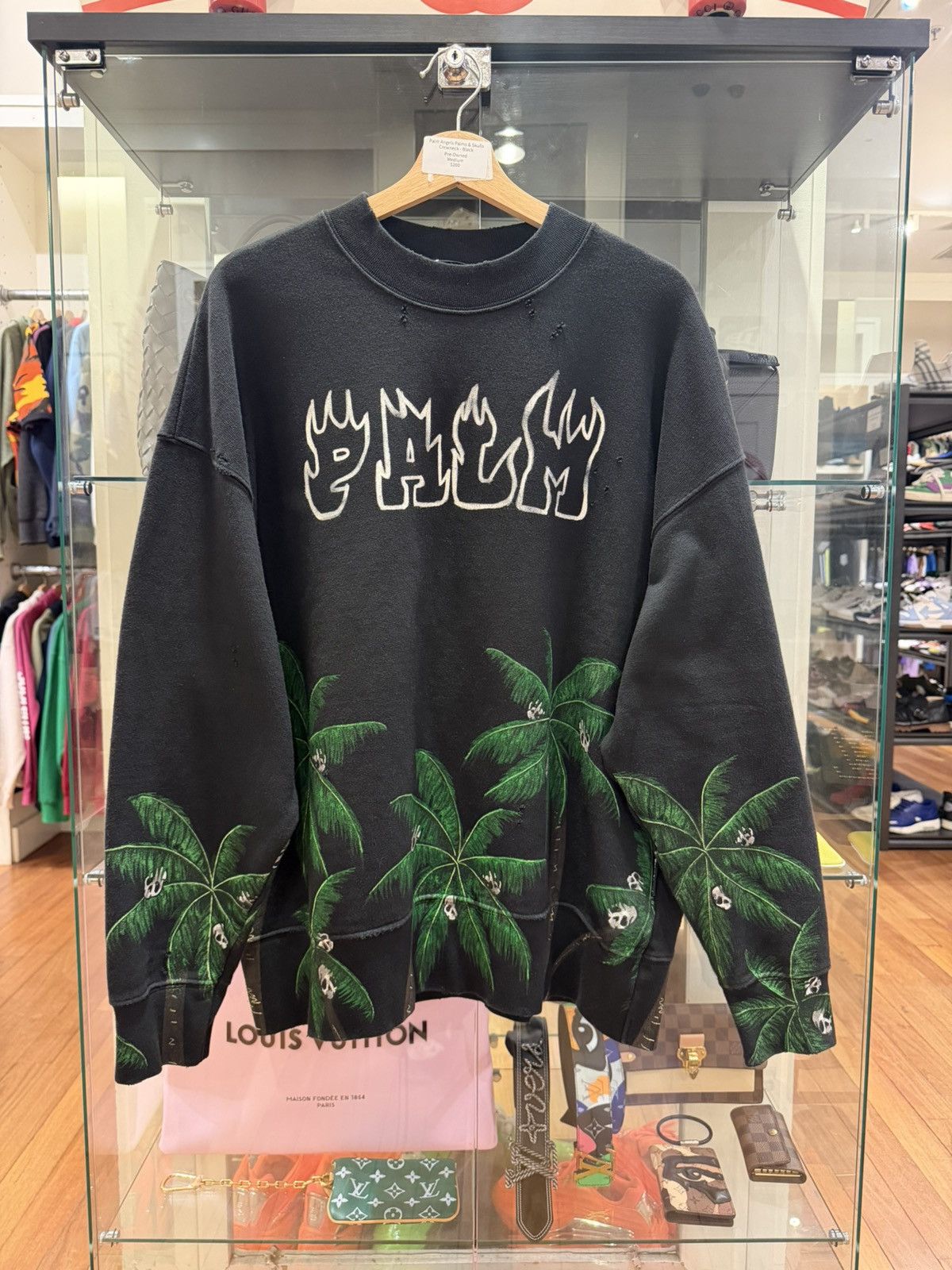 Palm Angels Palm Angels Palms & Skulls Crewneck Sweater Size US M / EU 48-50 / 2 - 1 Thumbnail