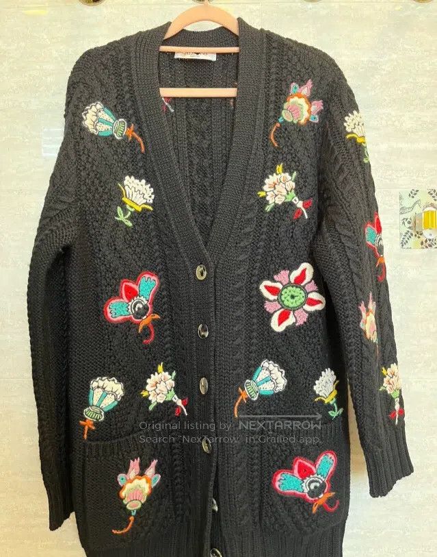Valentino Heavy embroidered wool coat