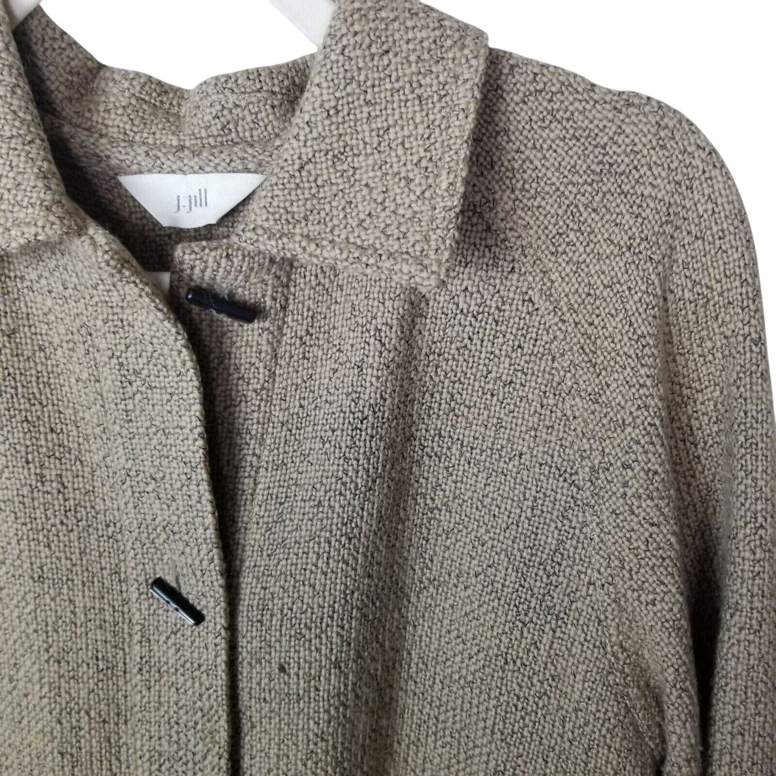 J. Jill J. Jill Womens Wool Cardigan Sweater XS Toggle Button Rustic Size XS / US 0-2 / IT 36-38 - 2 Thumbnail