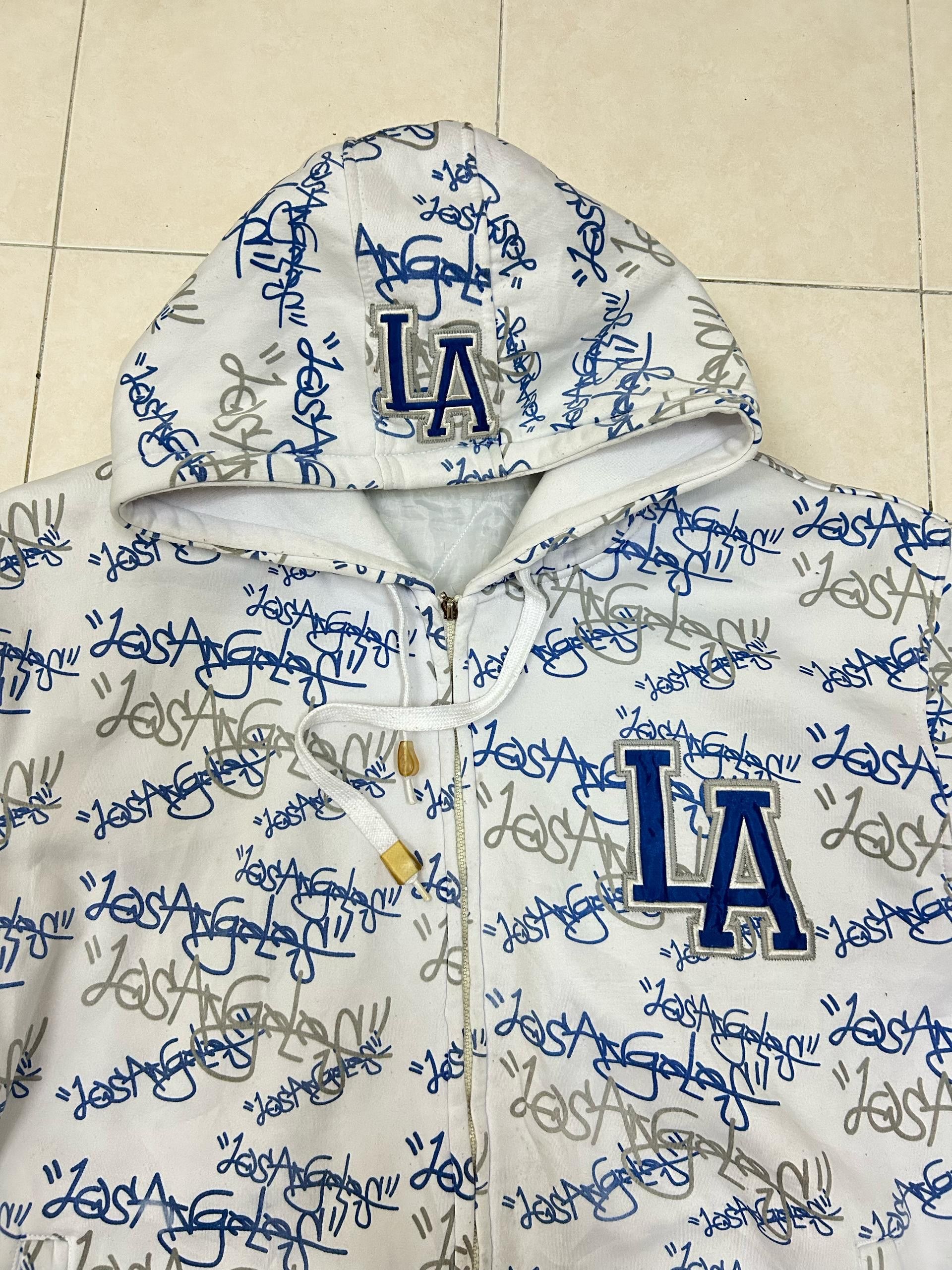 MLB Crazy Rare Vintage Fullprint MLB Los Angeles Hoodie Size US XL / EU 56 / 4 - 6 Thumbnail