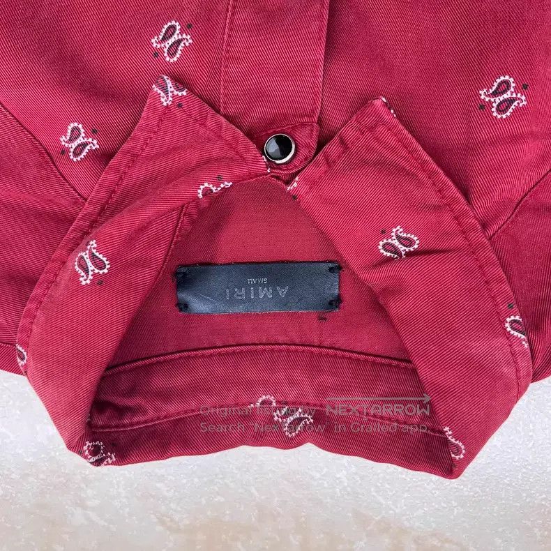 Amiri Amiri Red cashew flower OG print shirt Size US L / EU 52-54 / 3 - 3 Thumbnail