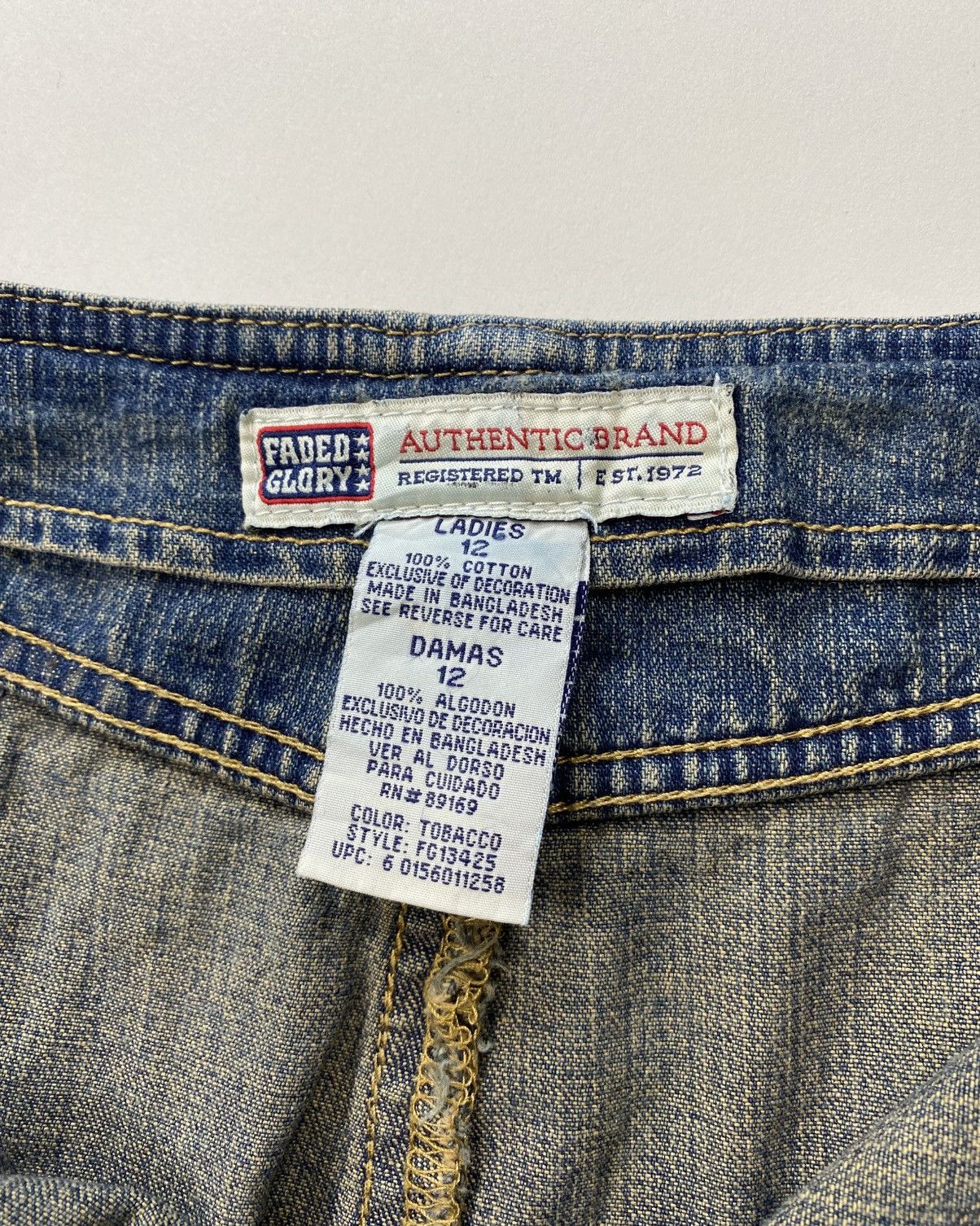 Faded Glory 90s Denim Maxi Skirt Size 34" / US 12 / IT 48 - 6 Thumbnail