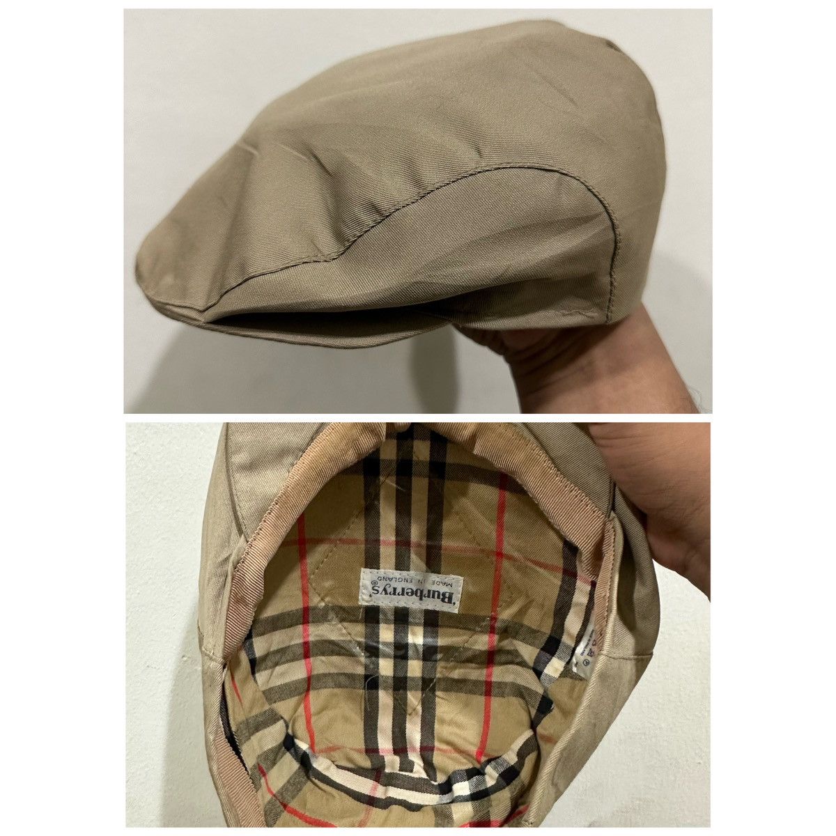 Burberry VTG Burberrys Nova Checked Flat Hats Made In England Size ONE SIZE - 1 Thumbnail