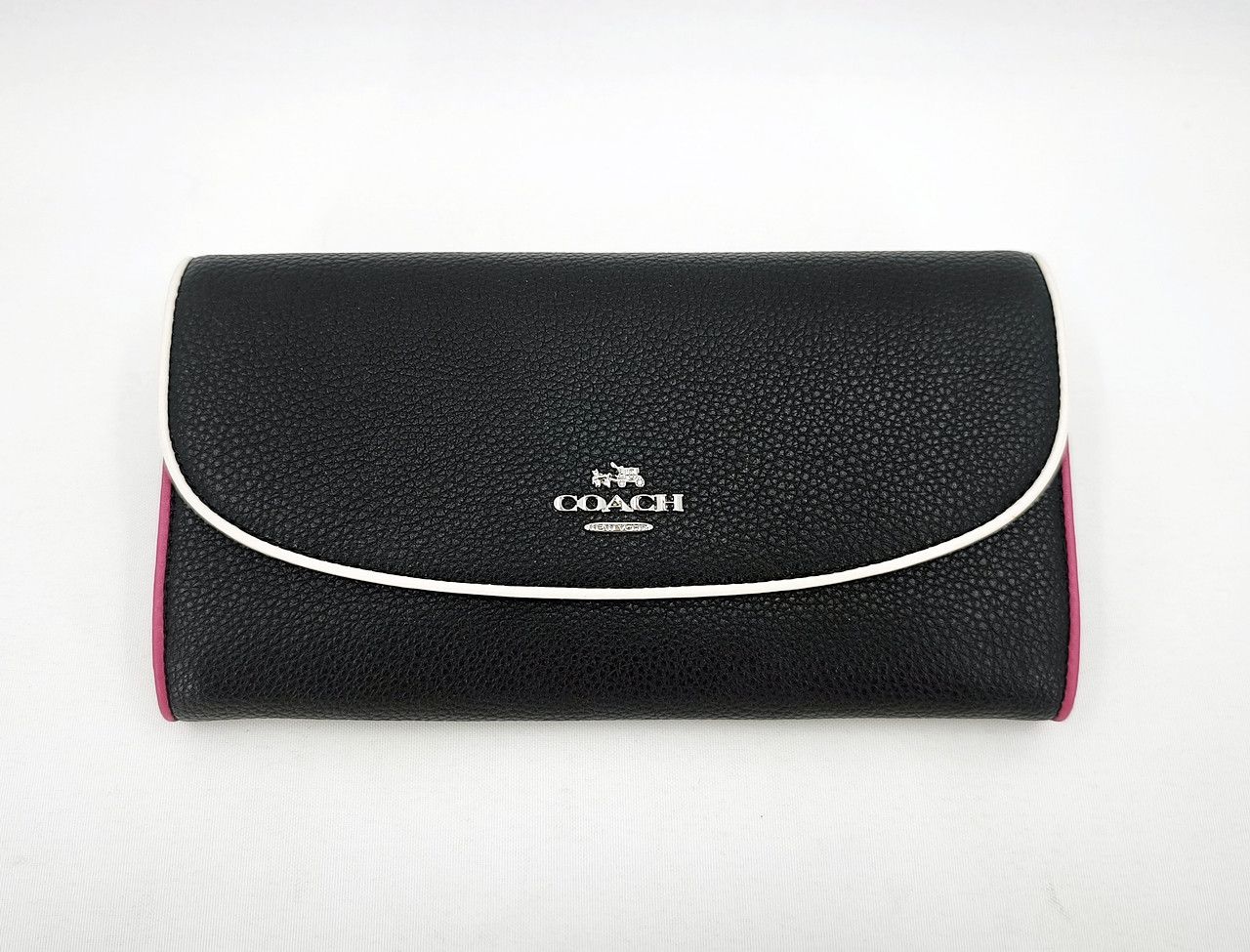 Coach original COACH black with pink trim long wallet like new Size ONE SIZE - 1 Thumbnail