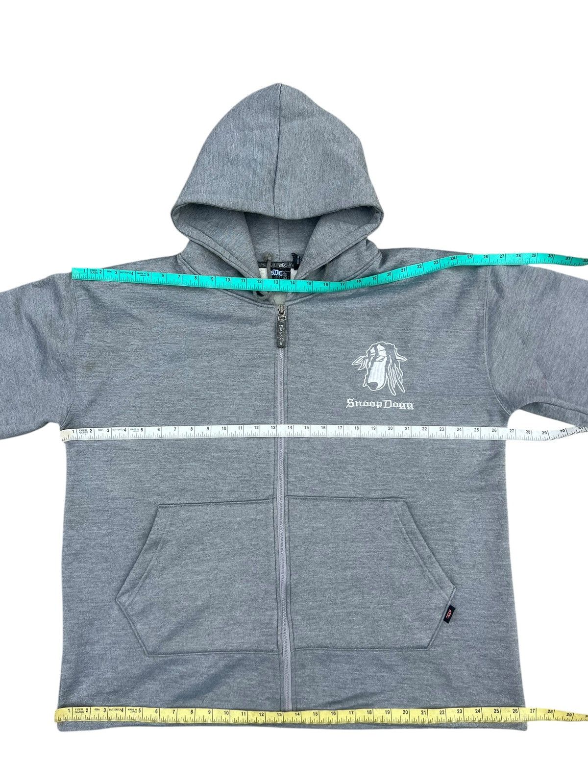 Snoop Dogg × Vintage Vintage Snoop Dogg Grey Hooded Sweater Size US L / EU 52-54 / 3 - 3 Thumbnail