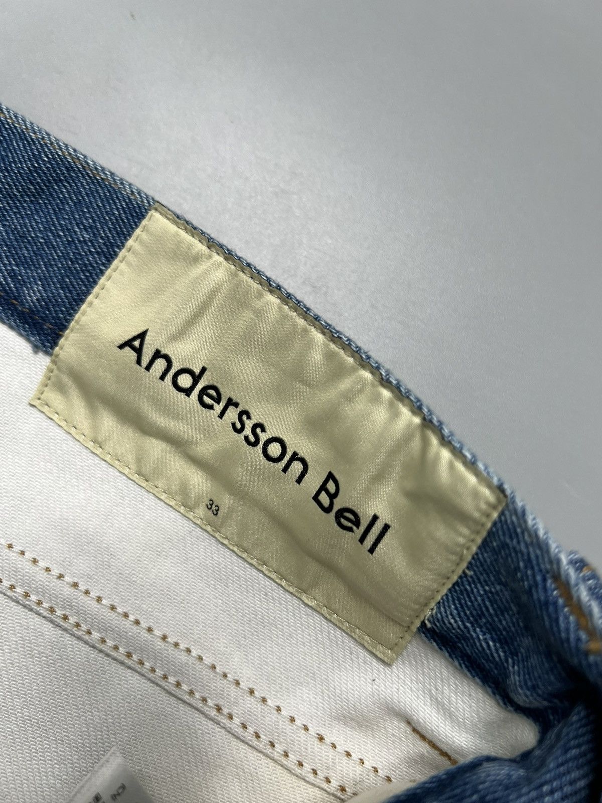 Andersson Bell Andersson Bell Brno Patchwork Printed Wide Jeans Size US 33 - 9 Thumbnail