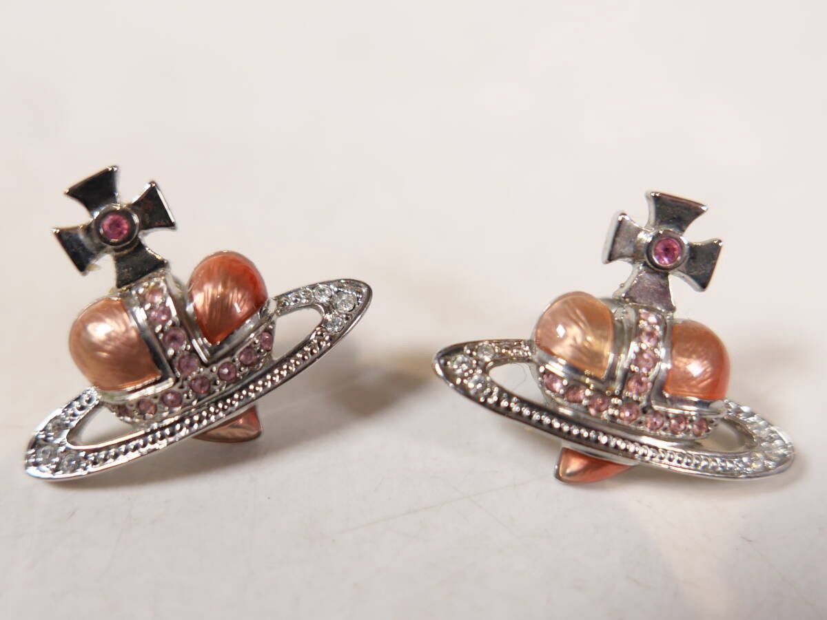Vivienne Westwood Vivienne Westwood Orb Heart Stud Earrings Size ONE SIZE - 2 Thumbnail