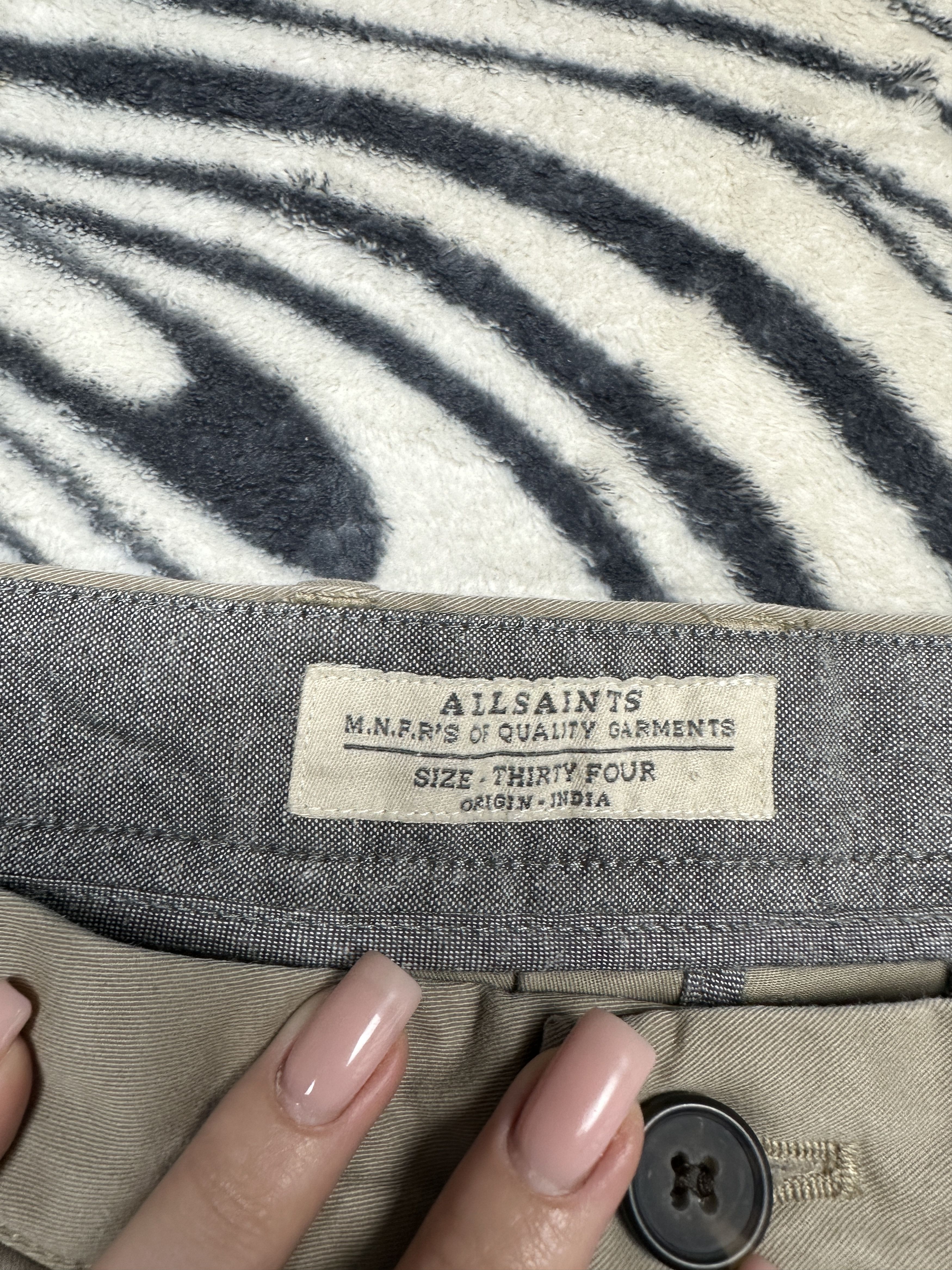 Allsaints Allsaints Mens Pipe Chino Pants Size US 34 / EU 50 - 3 Thumbnail