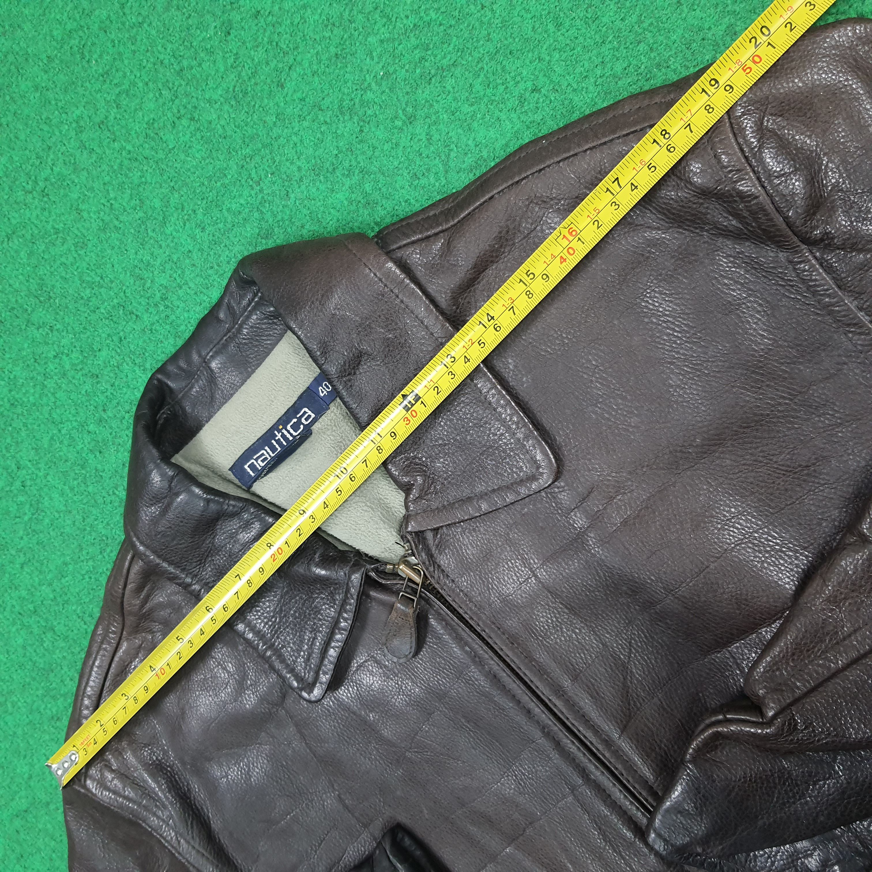 Nautica Vintage Nautica Custom Skeleton Bone Leather Jacket C290N28 Size US M / EU 48-50 / 2 - 11 Thumbnail