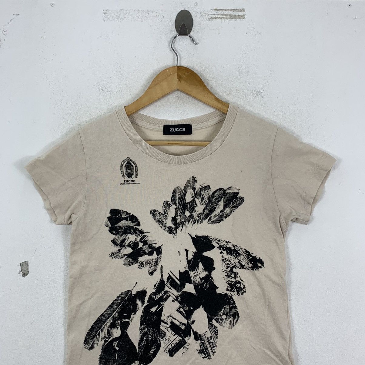 CABANE de ZUCCa CABANE DE ZUCCA Feather Japanese Brand Short Sleeve Tshirt Size M / US 6-8 / IT 42-44 - 3 Thumbnail