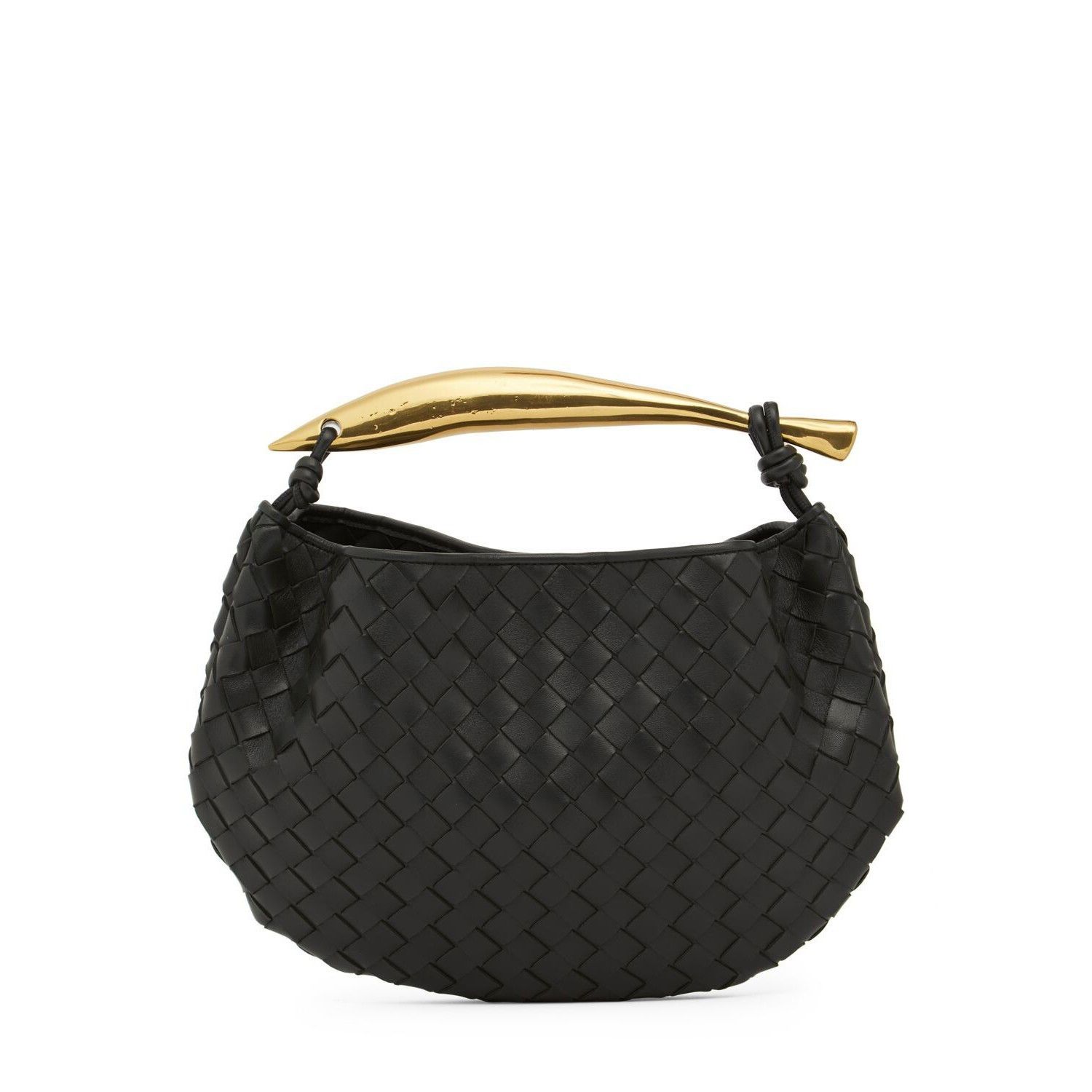 Bottega Veneta BOTTEGA VENETA Sardine Classic Black Leather Top Handle Bag Size ONE SIZE - 3 Thumbnail