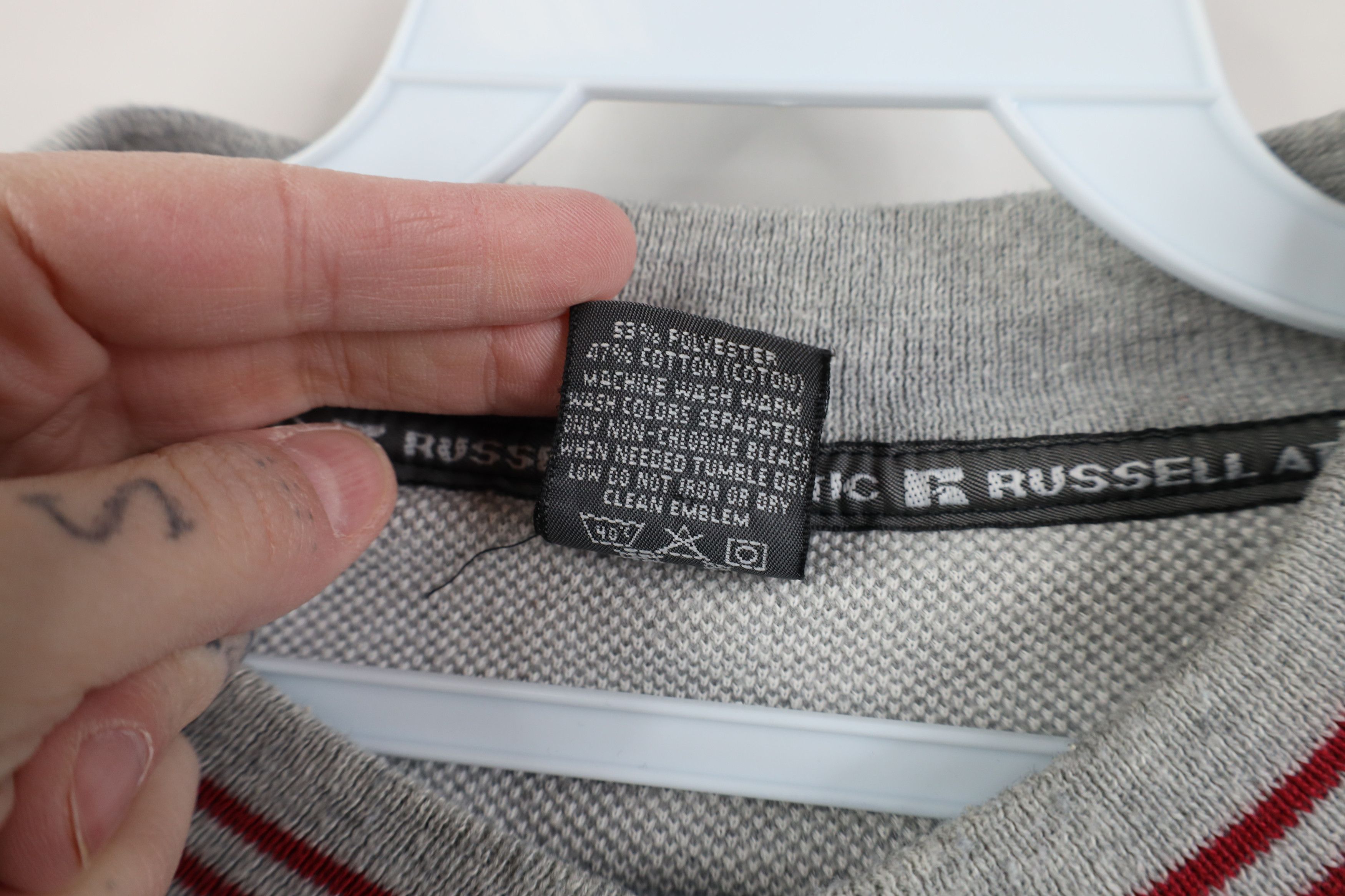 Russell Athletic Vintage 90s Russell Athletic Thermal Knit Sweatshirt USA Size US M / EU 48-50 / 2 - 10 Thumbnail
