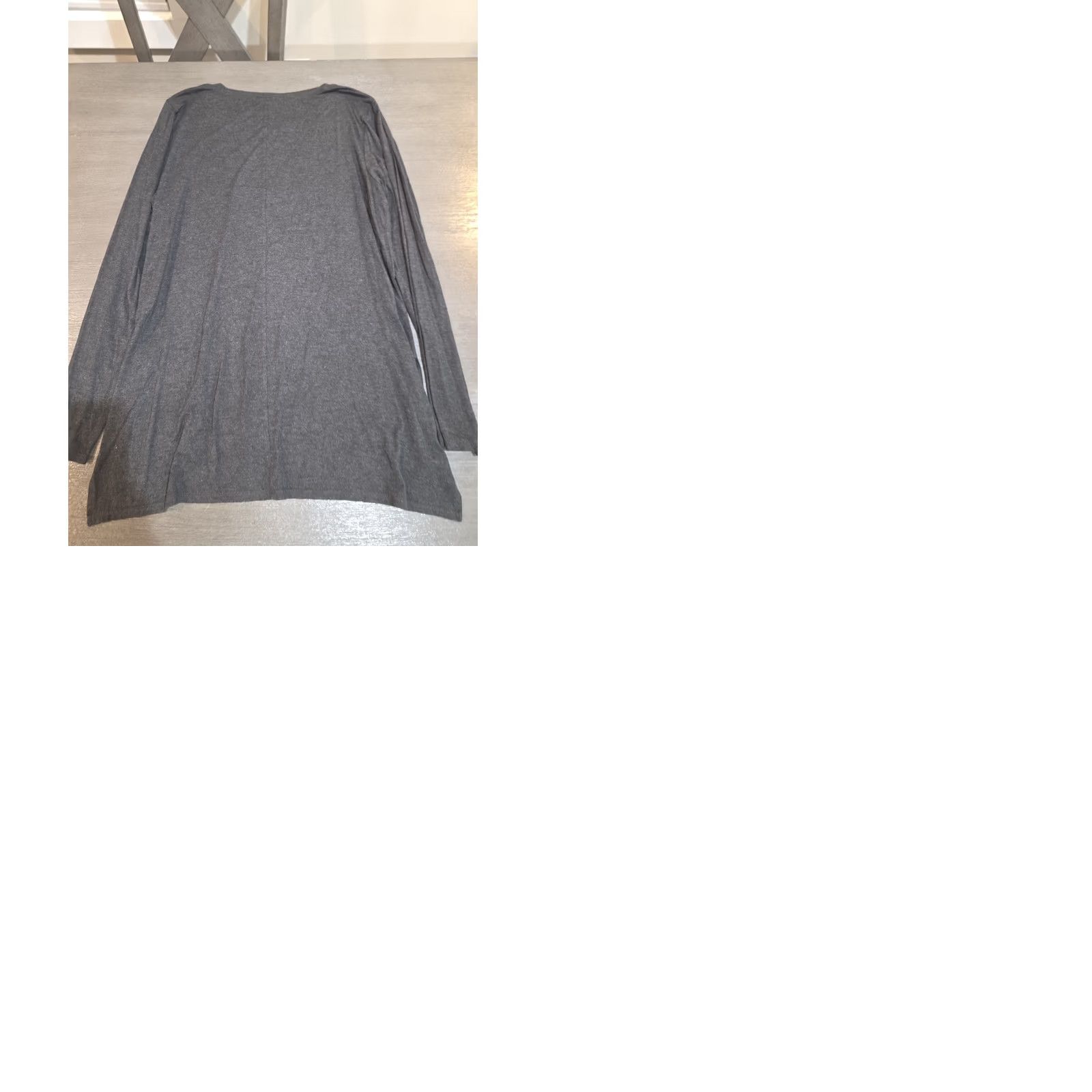 Vintage Cable & Gauge T-Shirt Women Long Sleeve Dress Gray L XL Large Size Regular Knit Viscose Spandex Basic Pullover Round Neck Shirt Size L / US 10 / IT 46 - 10 Thumbnail