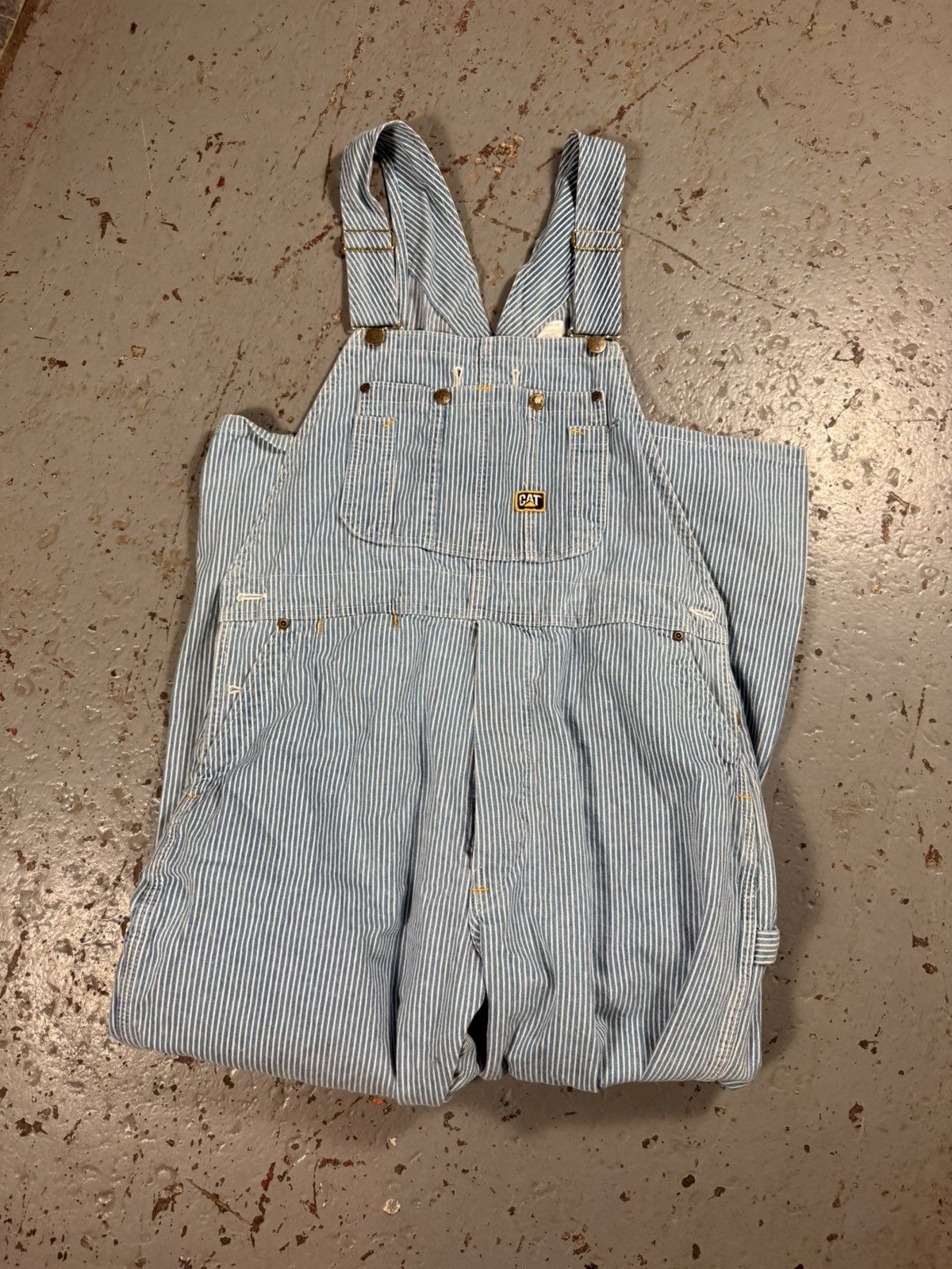 Caterpillar Cat Pinstripe Overalls Size US 38 / EU 54 - 7 Thumbnail