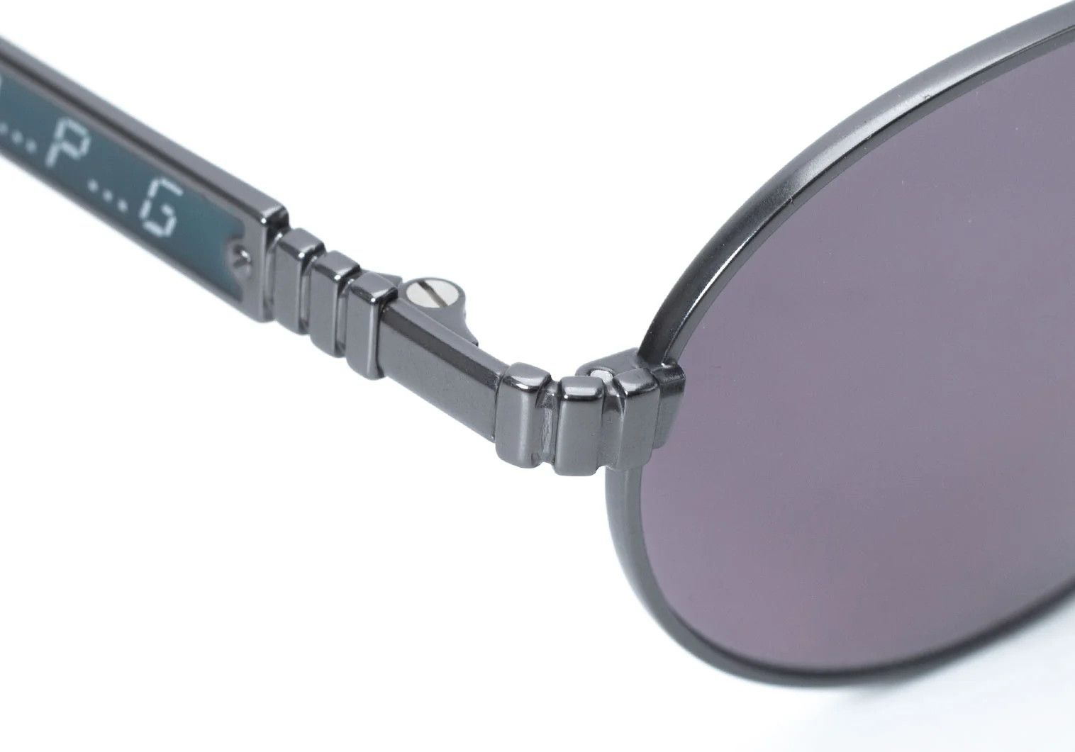 Jean Paul Gaultier Digital Font Oval Sunglasses in Blue Size ONE SIZE - 3 Thumbnail