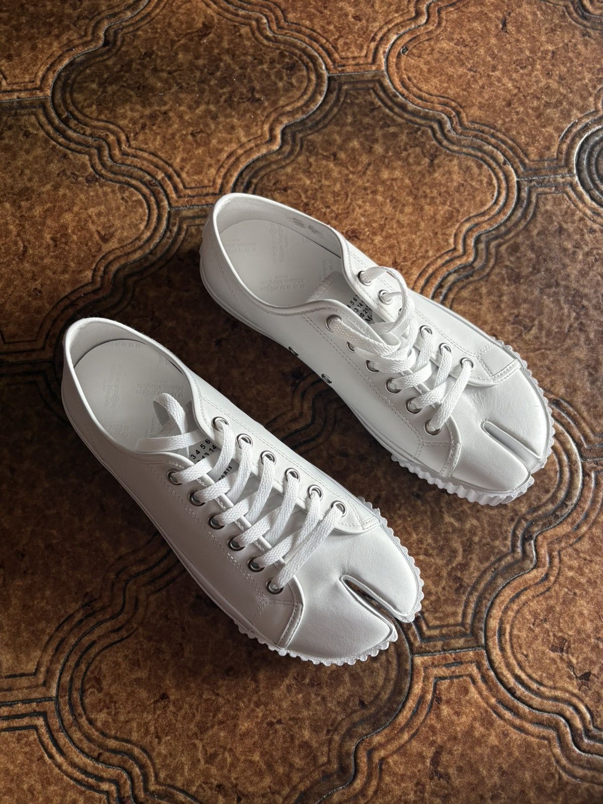 Maison Margiela Maison margiela leather tabi sneakers Size US 8.5 / EU 41-42 - 1 Thumbnail