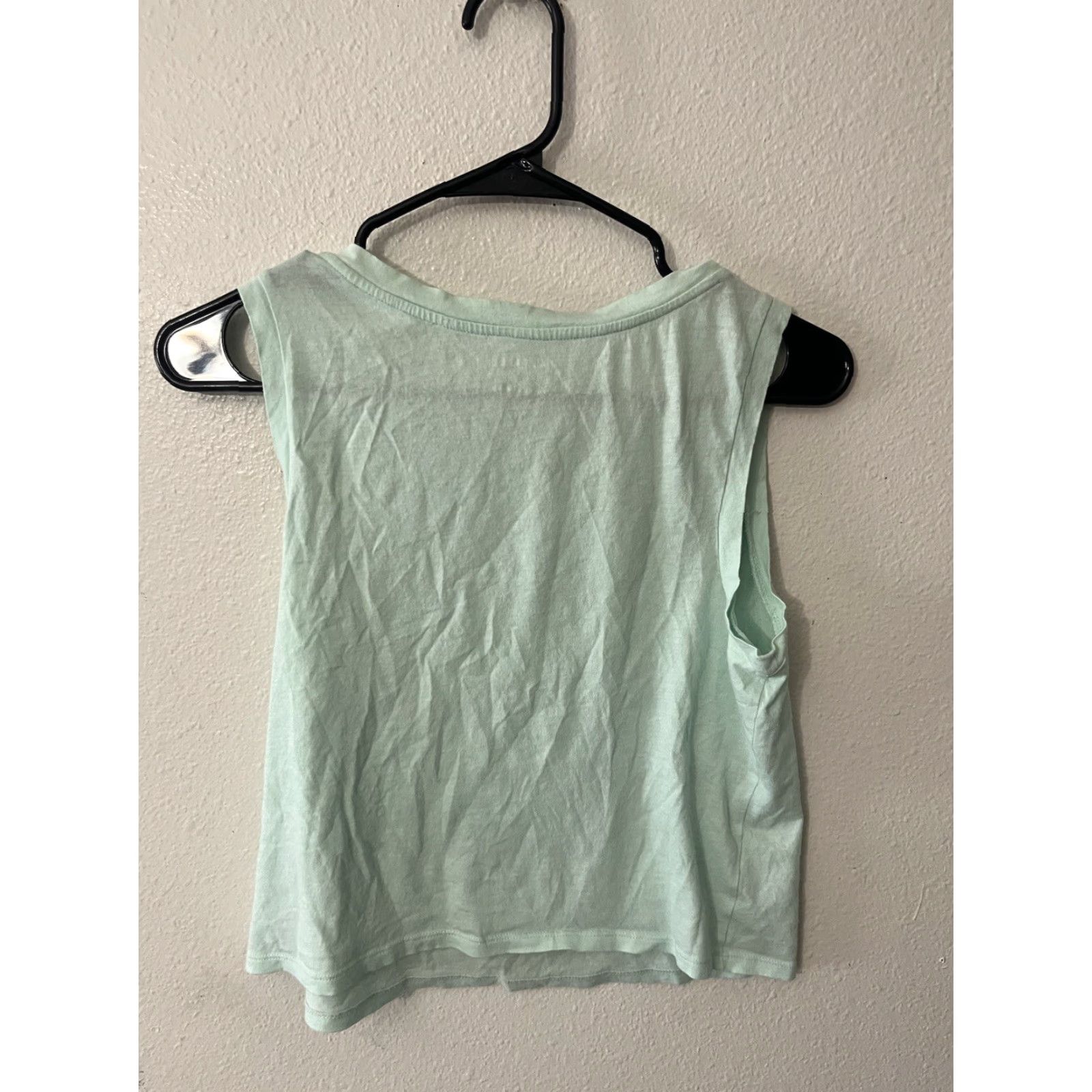 Express EXPRESS Tank Shirt Women Sleeveless Mint Green Rhinestones Size Small Sleeveless Casual Party/Travel 90s Womens Size S / US 4 / IT 40 - 3 Thumbnail