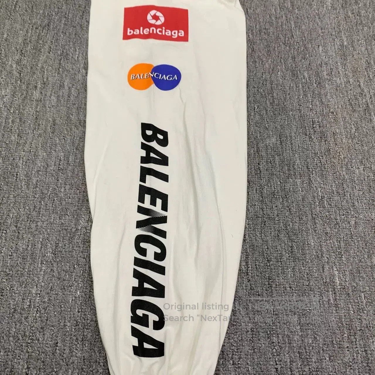 Balenciaga Balenciaga White Logo Racing Longsleeve. Size US XS / EU 42 / 0 - 9 Thumbnail